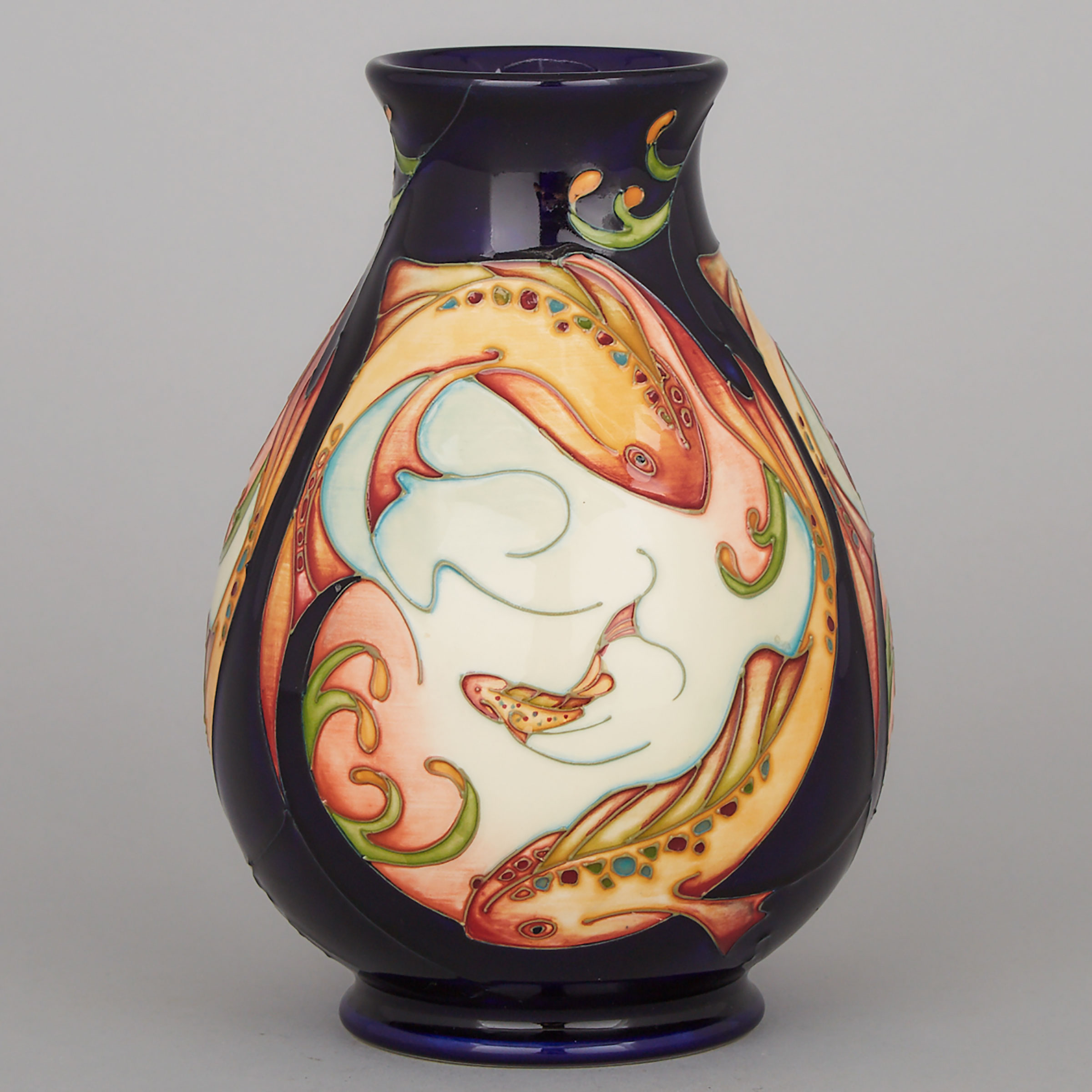Moorcroft ‘Fish’ Vase, 2006