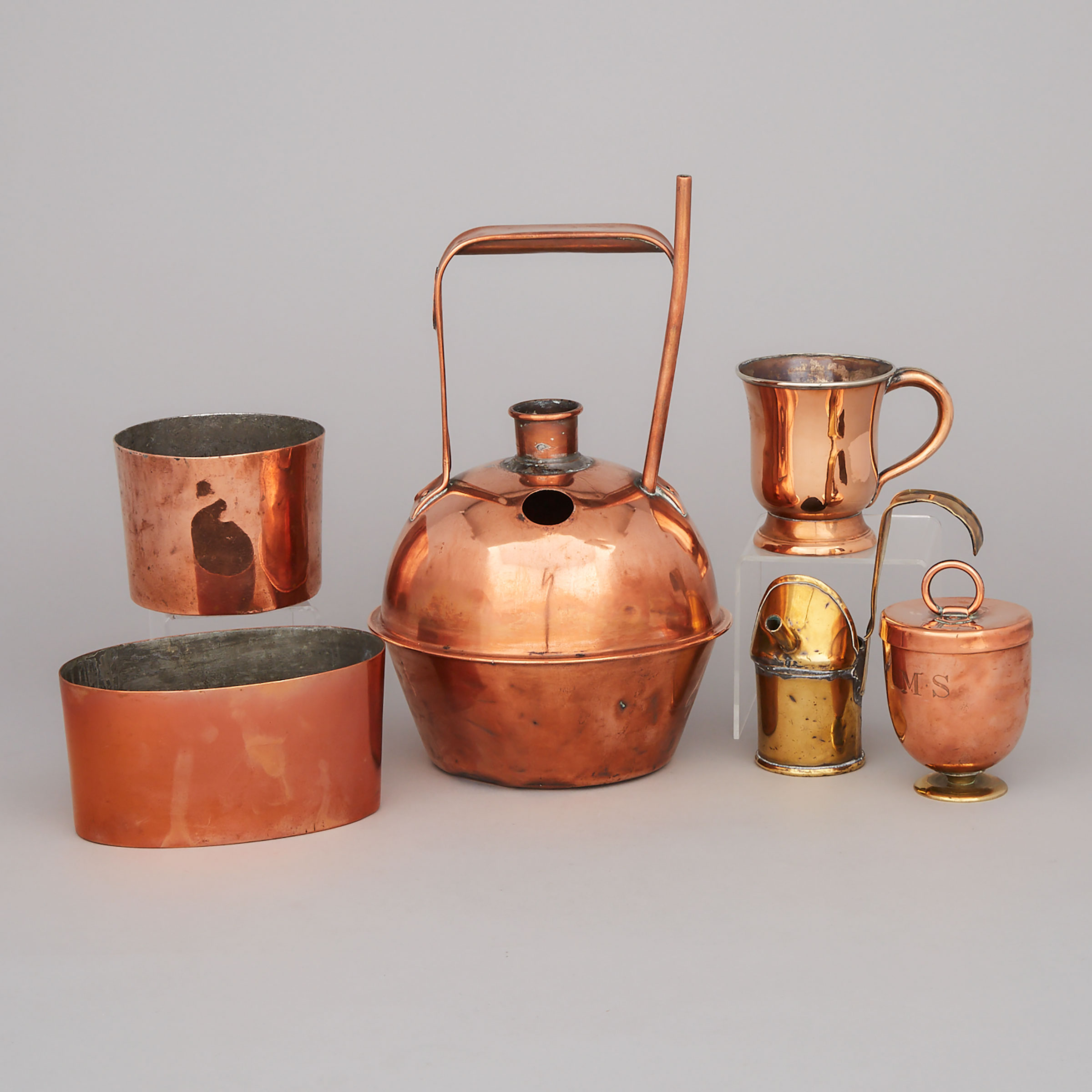Group of Mostly Copper Wares, 19th century