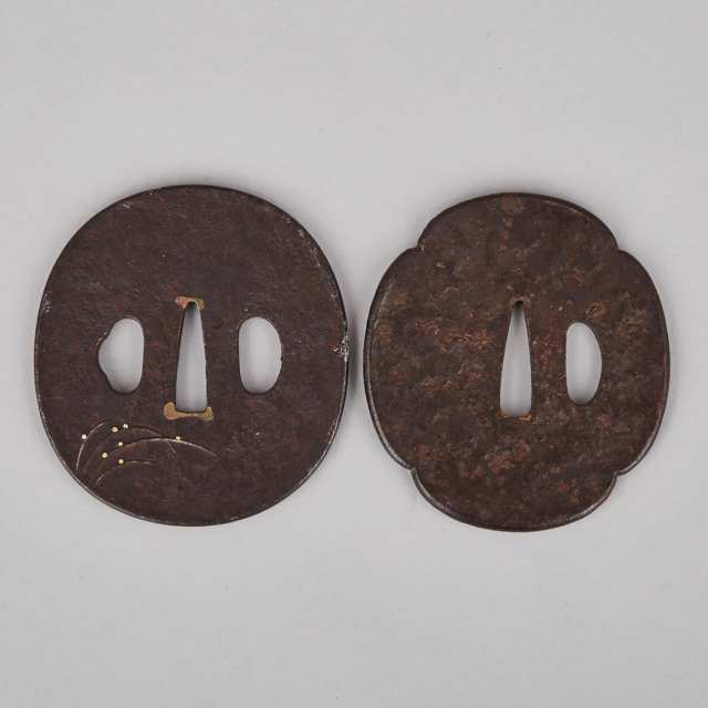 Two Iron and Mixed Metal Tsubas, 17th/18th Century