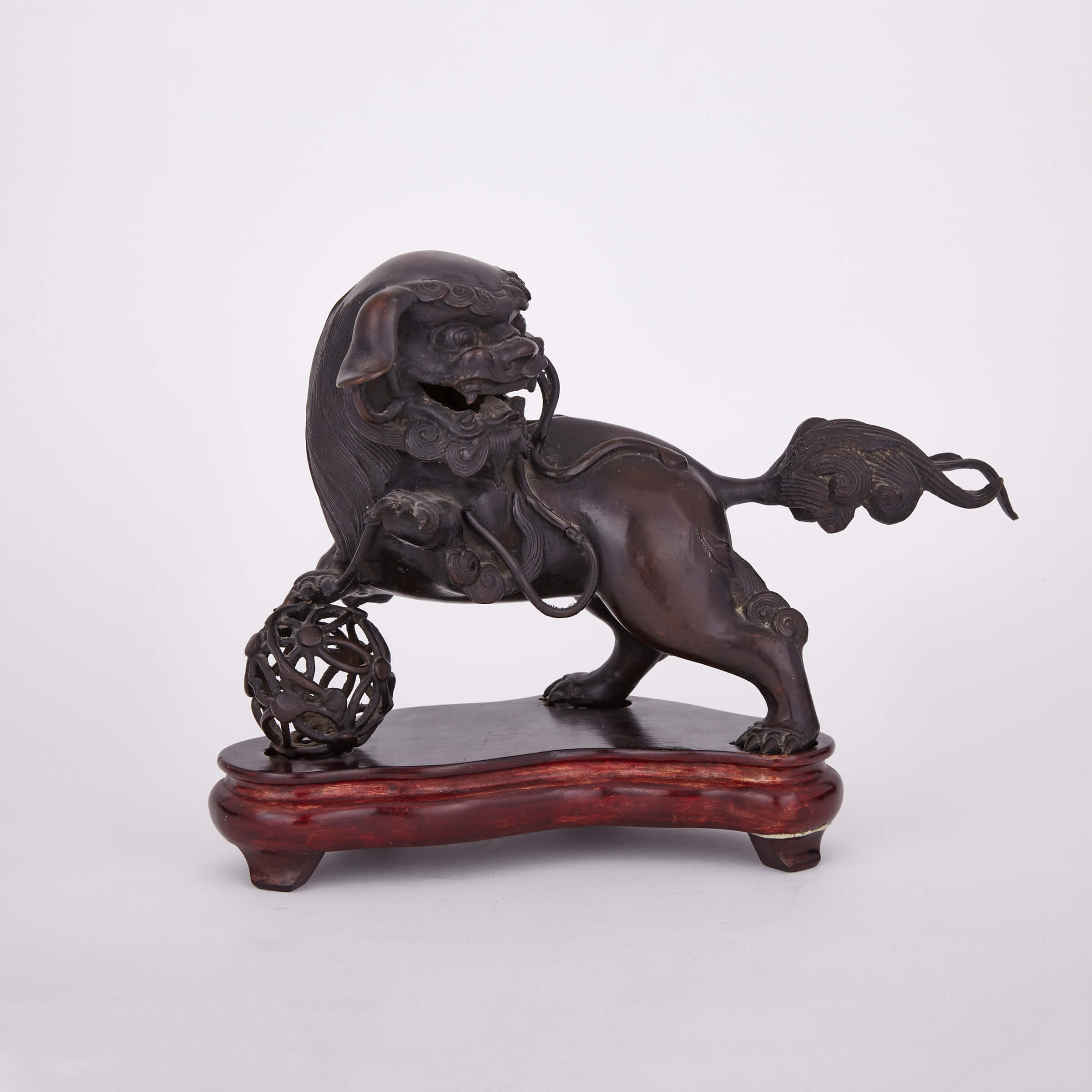 A Japanese Bronze Lion, Meiji/Taisho Period