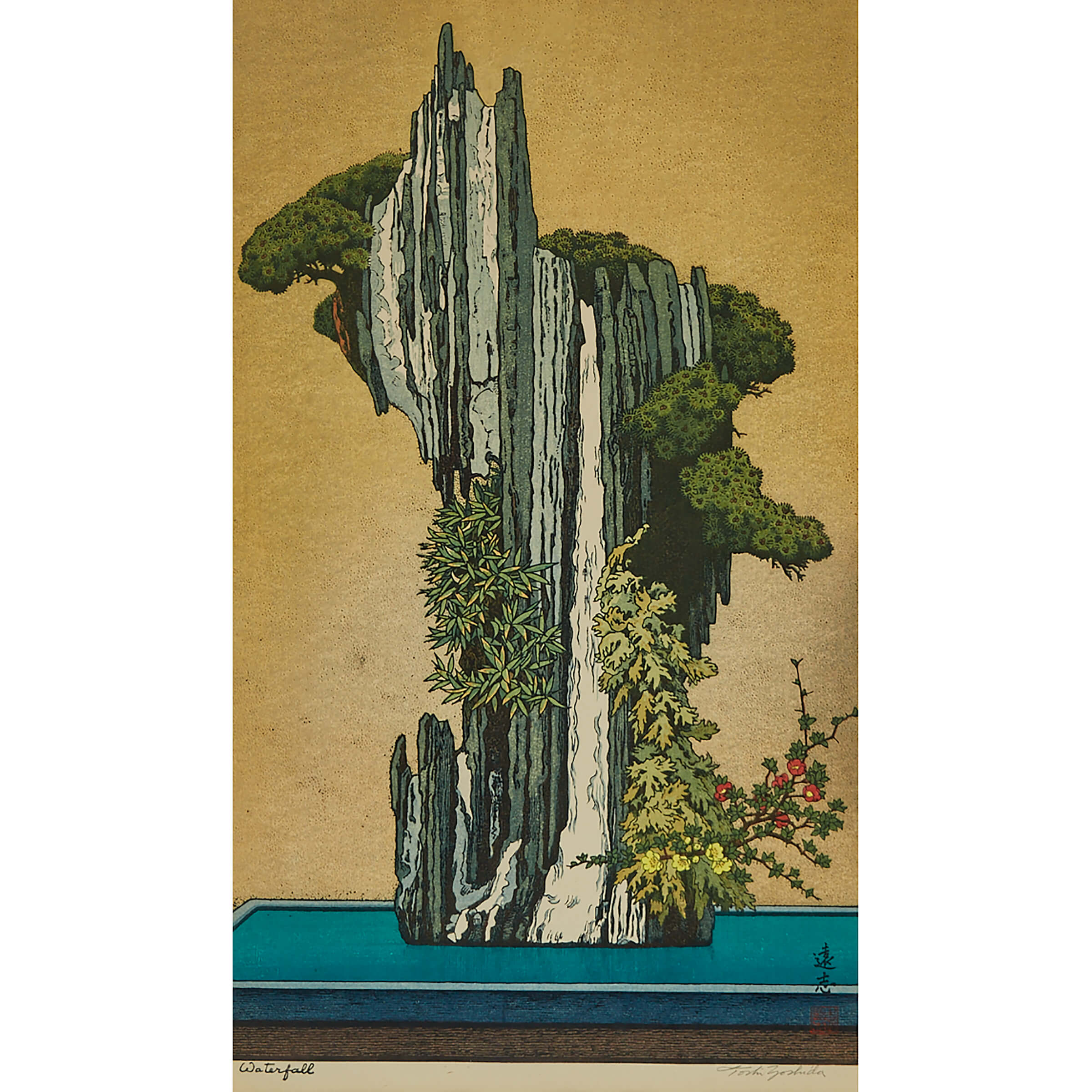 Toshi Yoshida (1911-1995), Waterfall