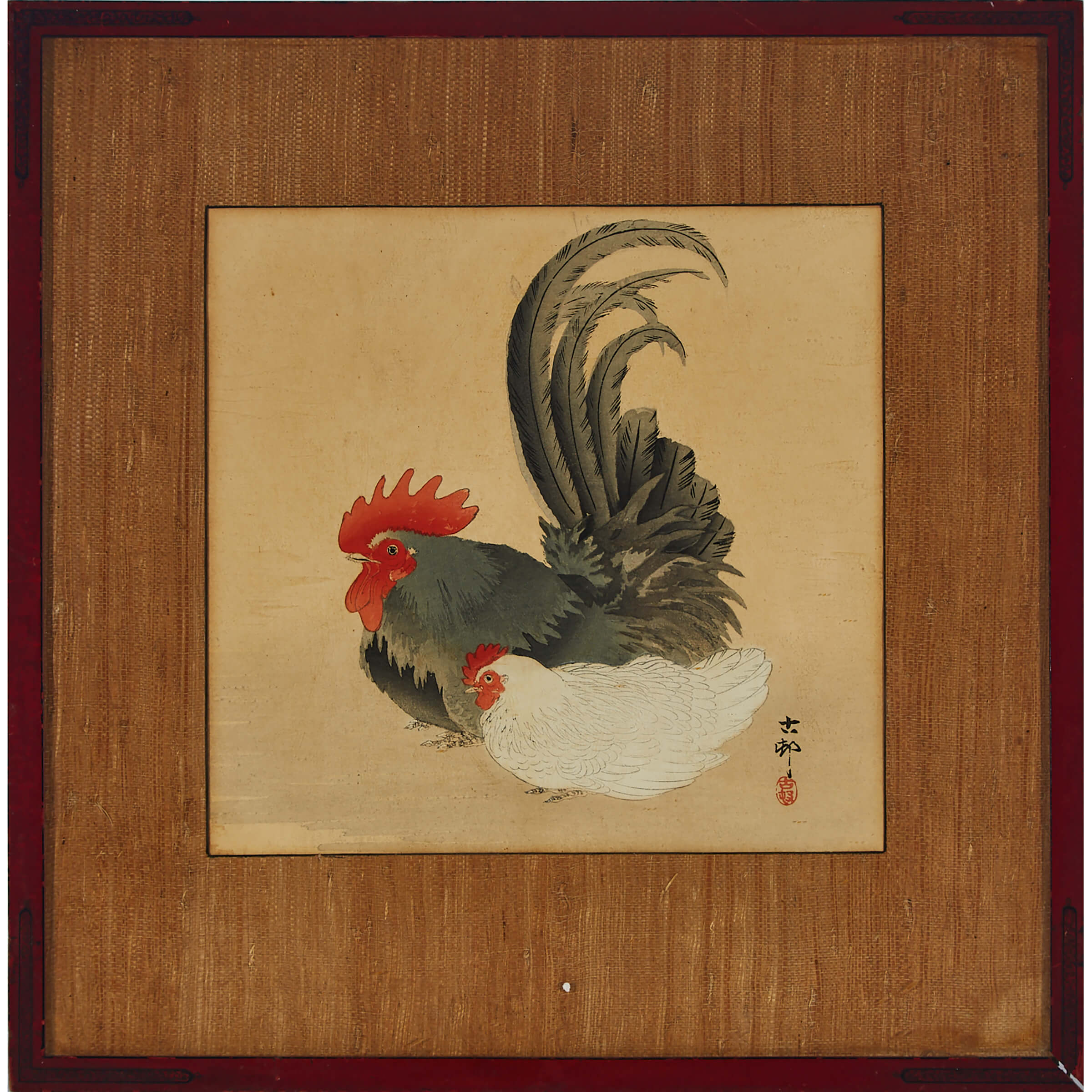 Ohara Koson (1877-1945), Rooster and Hen