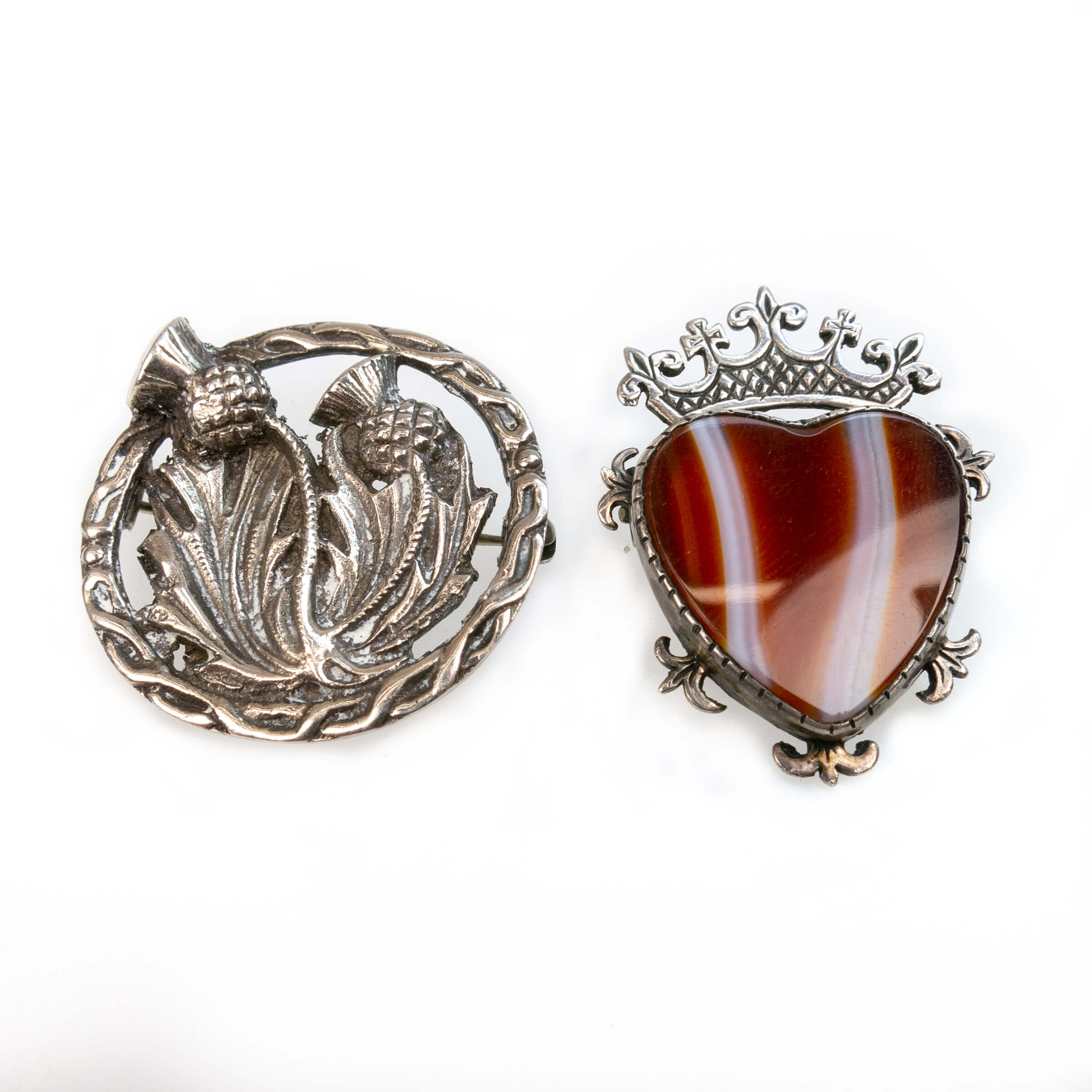 Two Scottish Silver Brooches