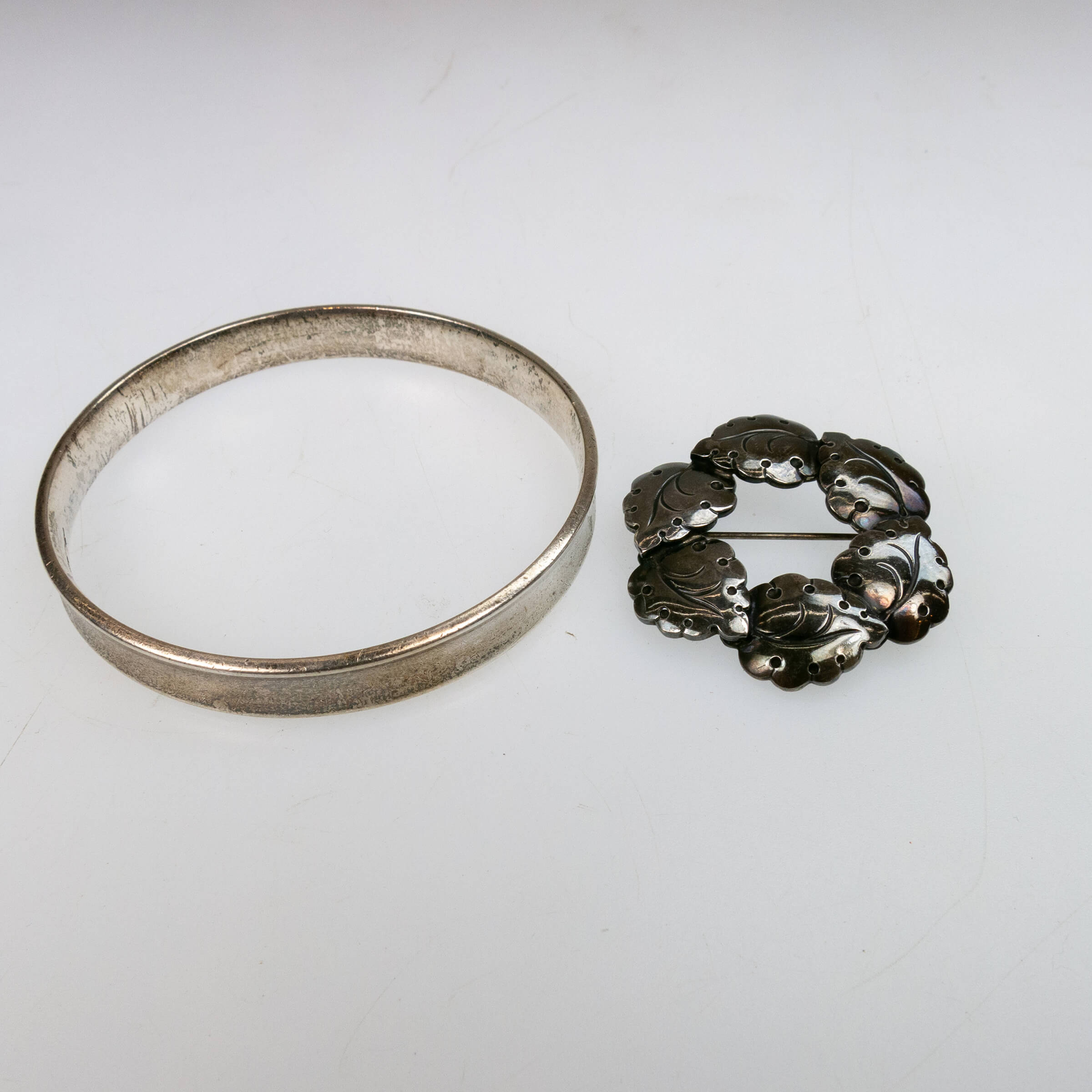 Two Pieces Of Danish Sterling Silver Jewellery