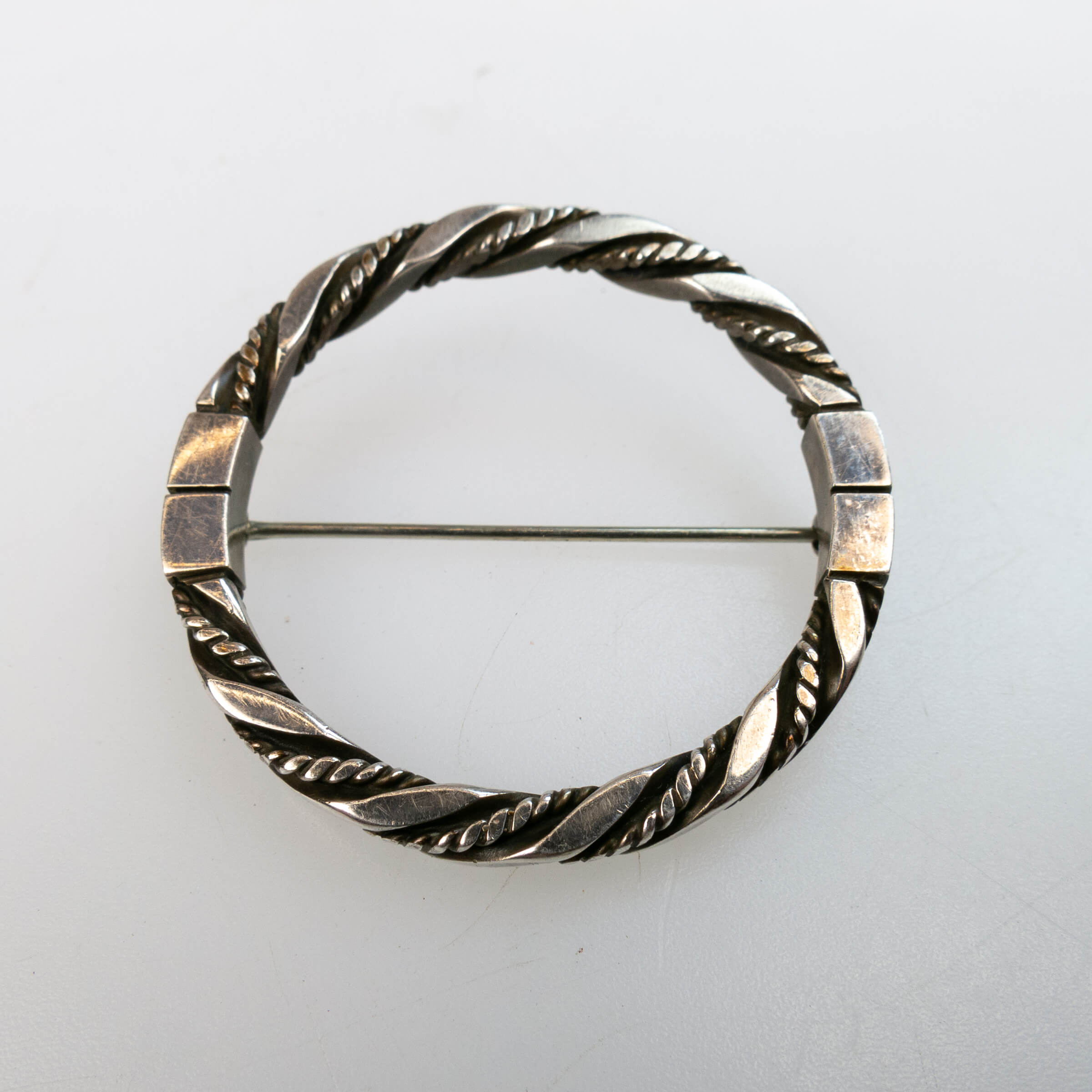 Georg Jensen Danish Sterling Silver Circular Brooch