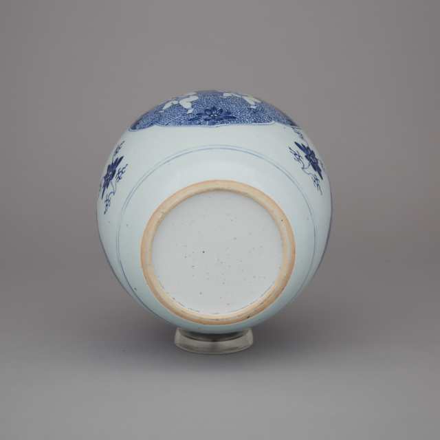A Blue and White ‘Twin Boys’ Ginger Jar, 19th Century
