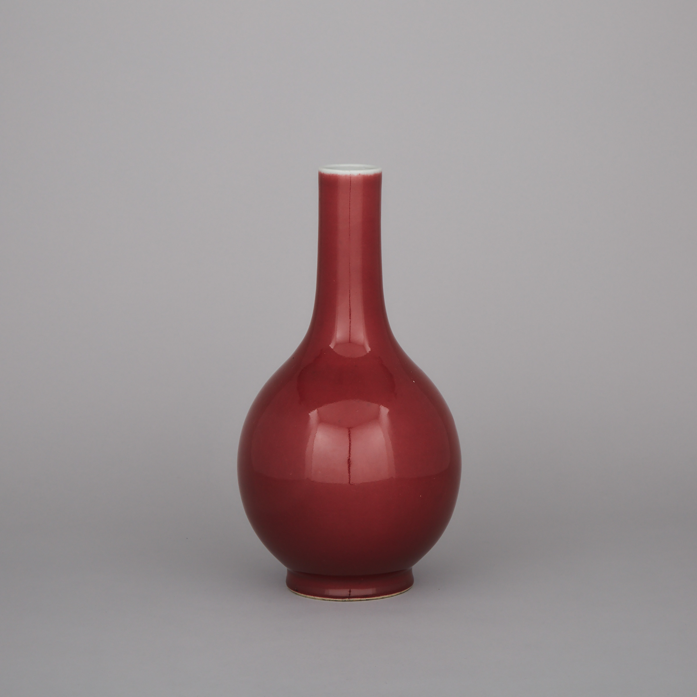A Copper Red Bottle Vase, 19th Century