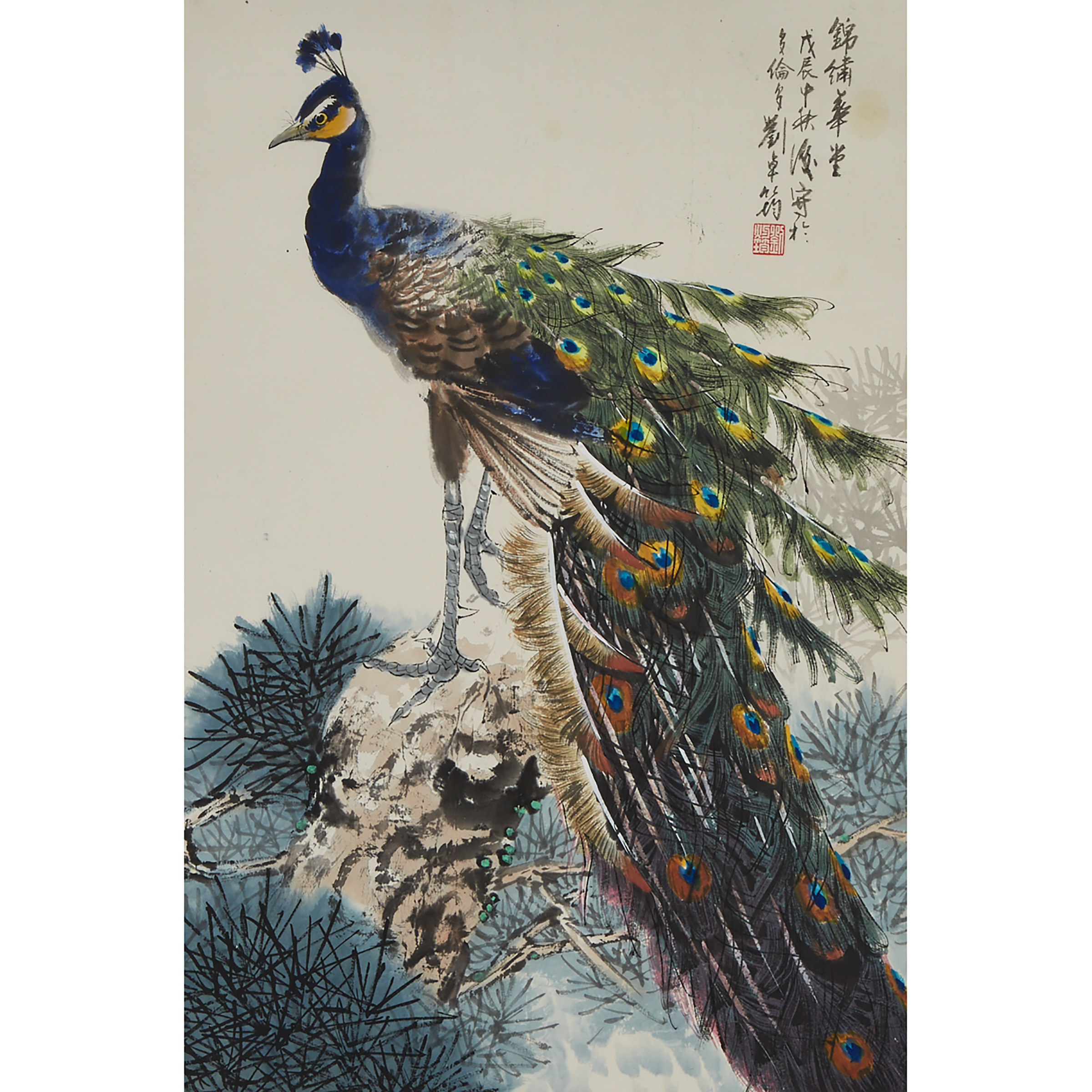 Wu Yisheng 伍彝生 (1929-2009), Peacock