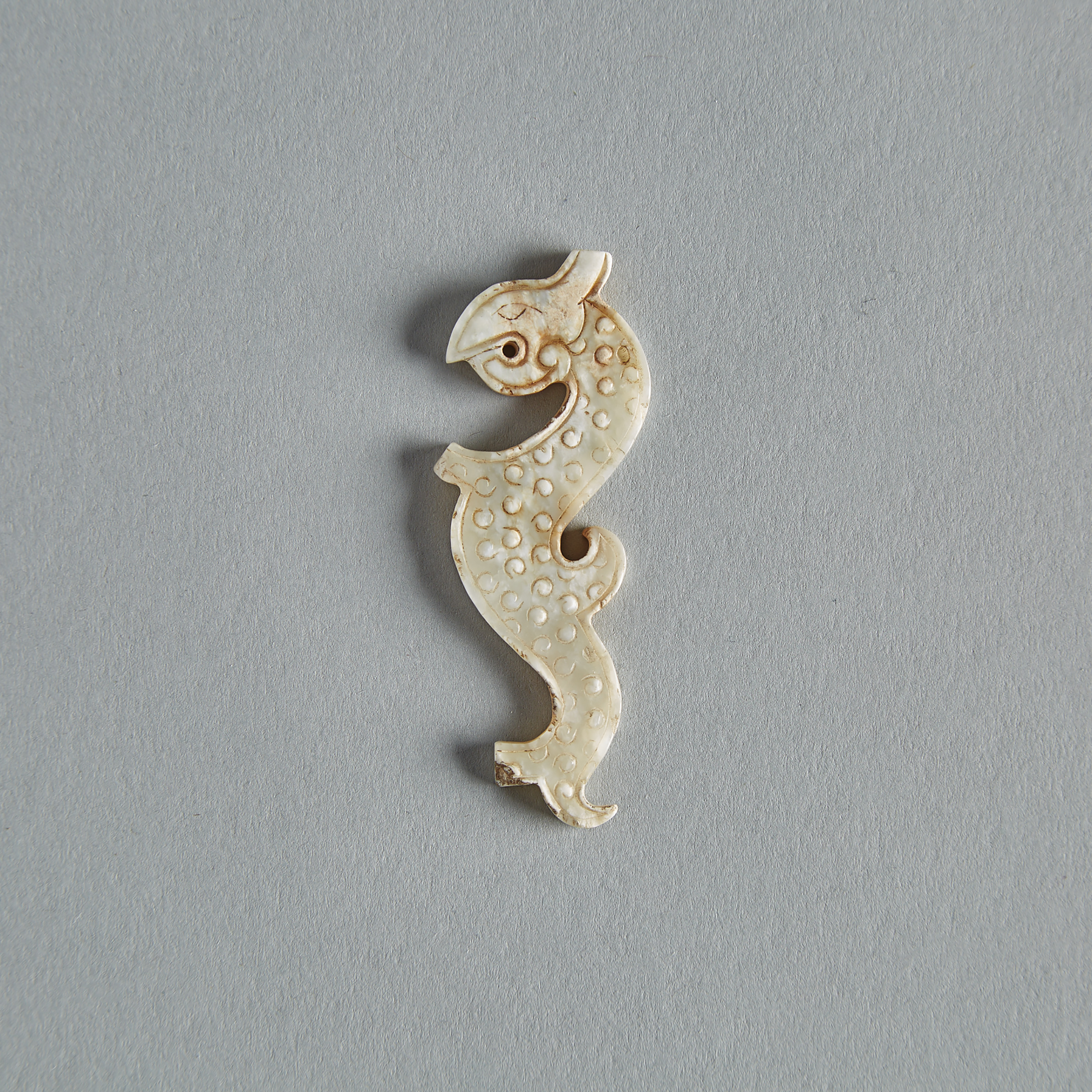 An Archaic Jade Dragon Pendant, Zhou Dynasty