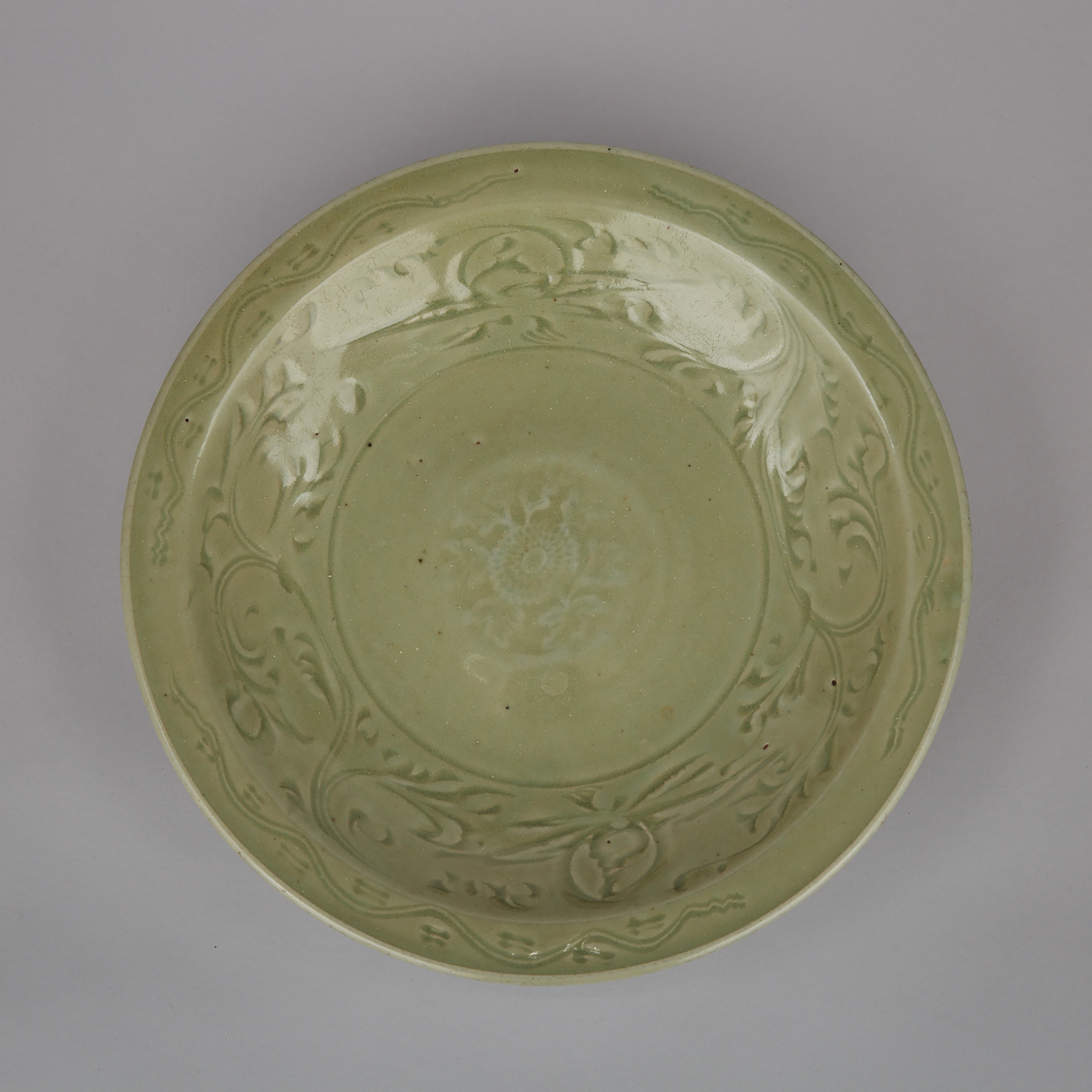A Longquan Celadon Charger, Ming Dynasty