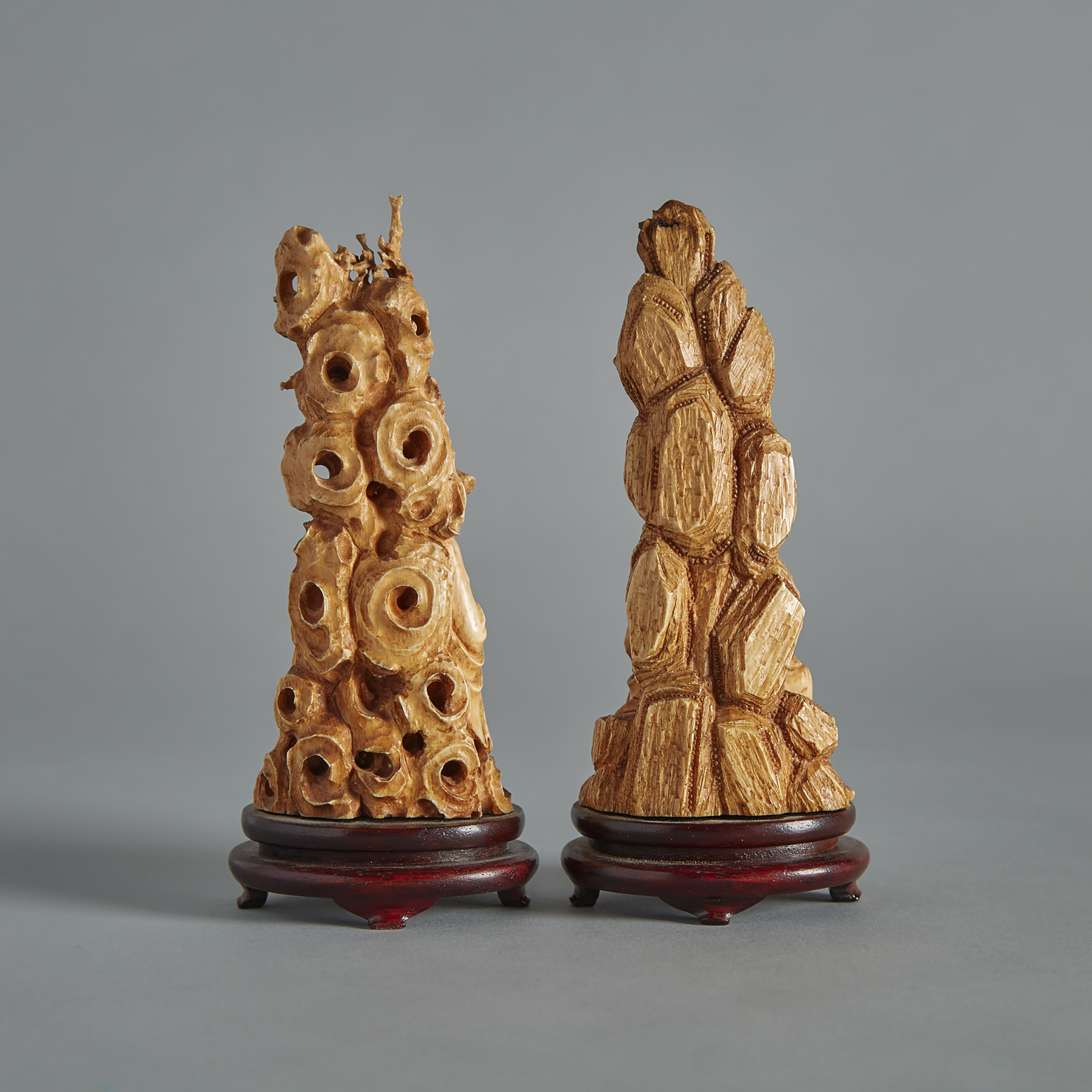 Two Ivory Carved Immortals, Circa 1940