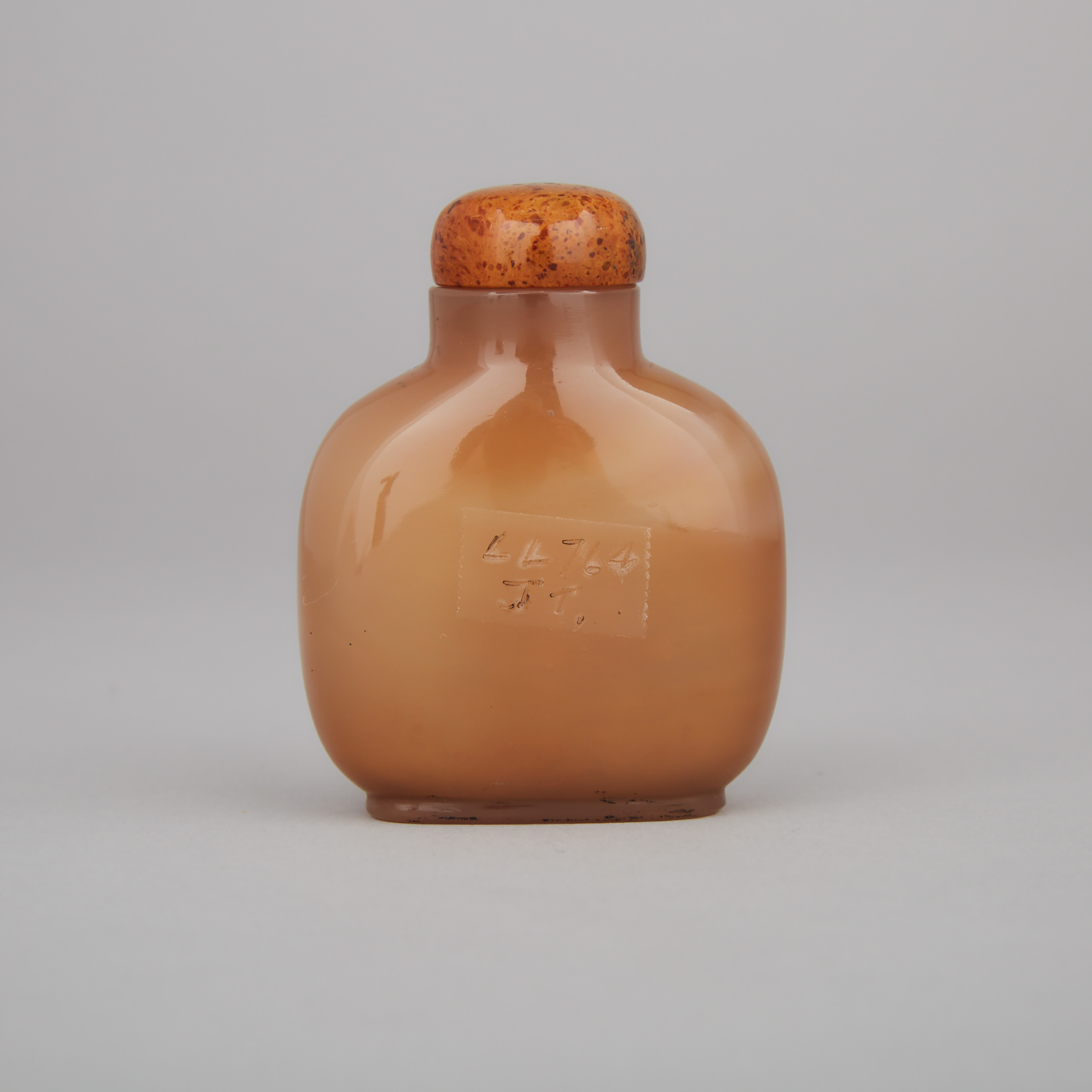 A Carved Agate ‘Qilin with Bats’ Snuff Bottle, 19th Century