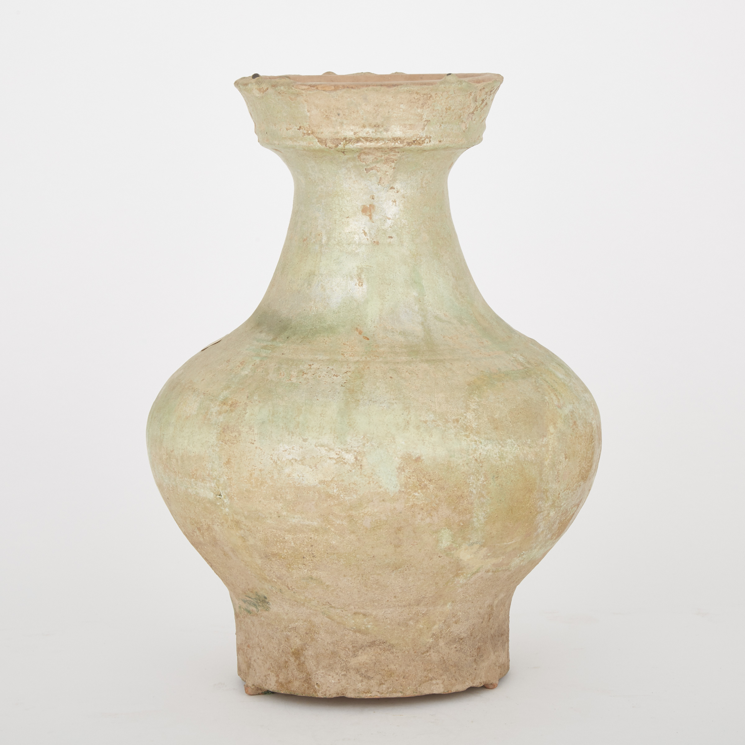 A Chinese Pottery Hu Jar, Han Dynasty 