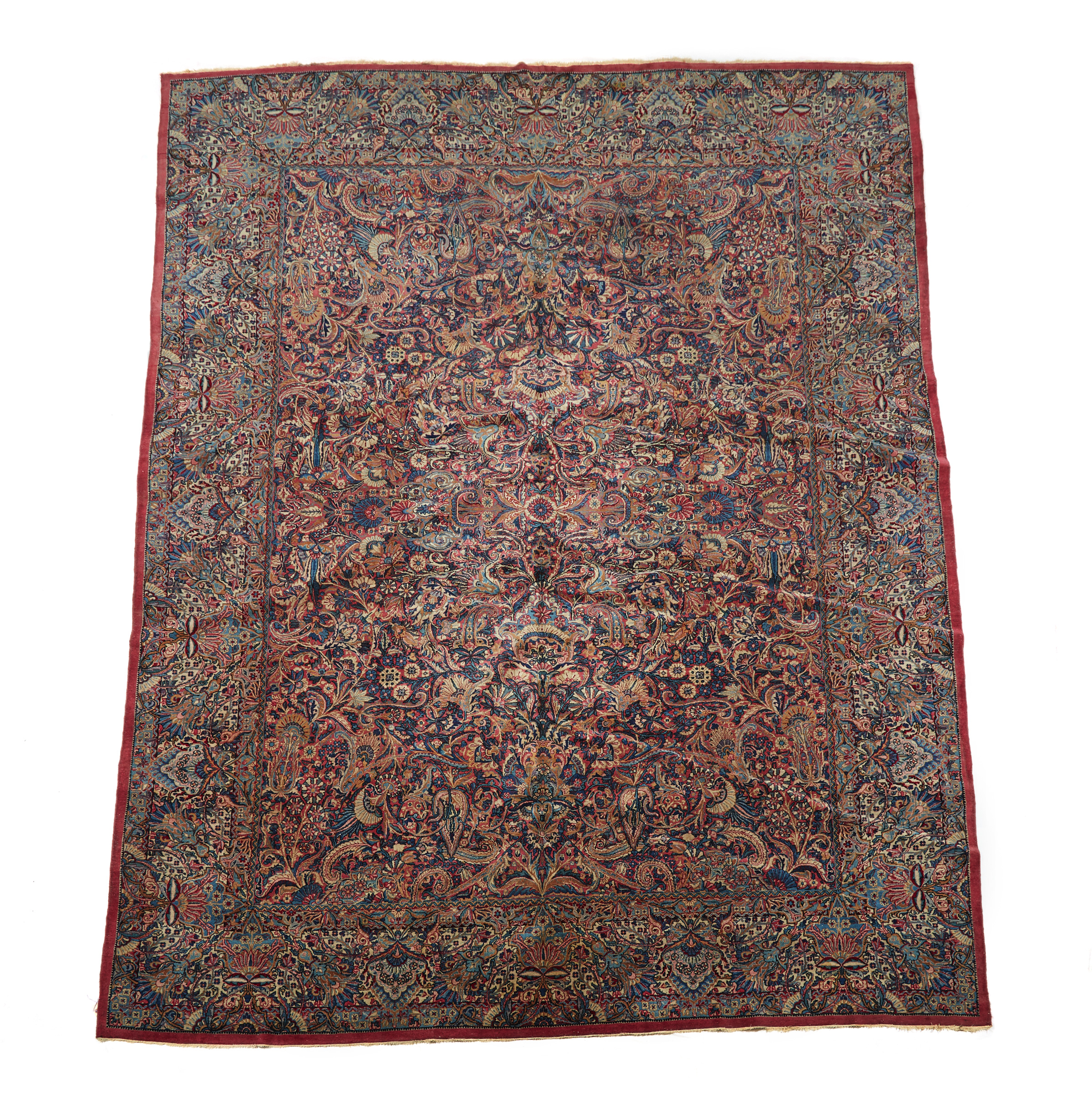 Laver Kerman Carpet, Persian, c.1920