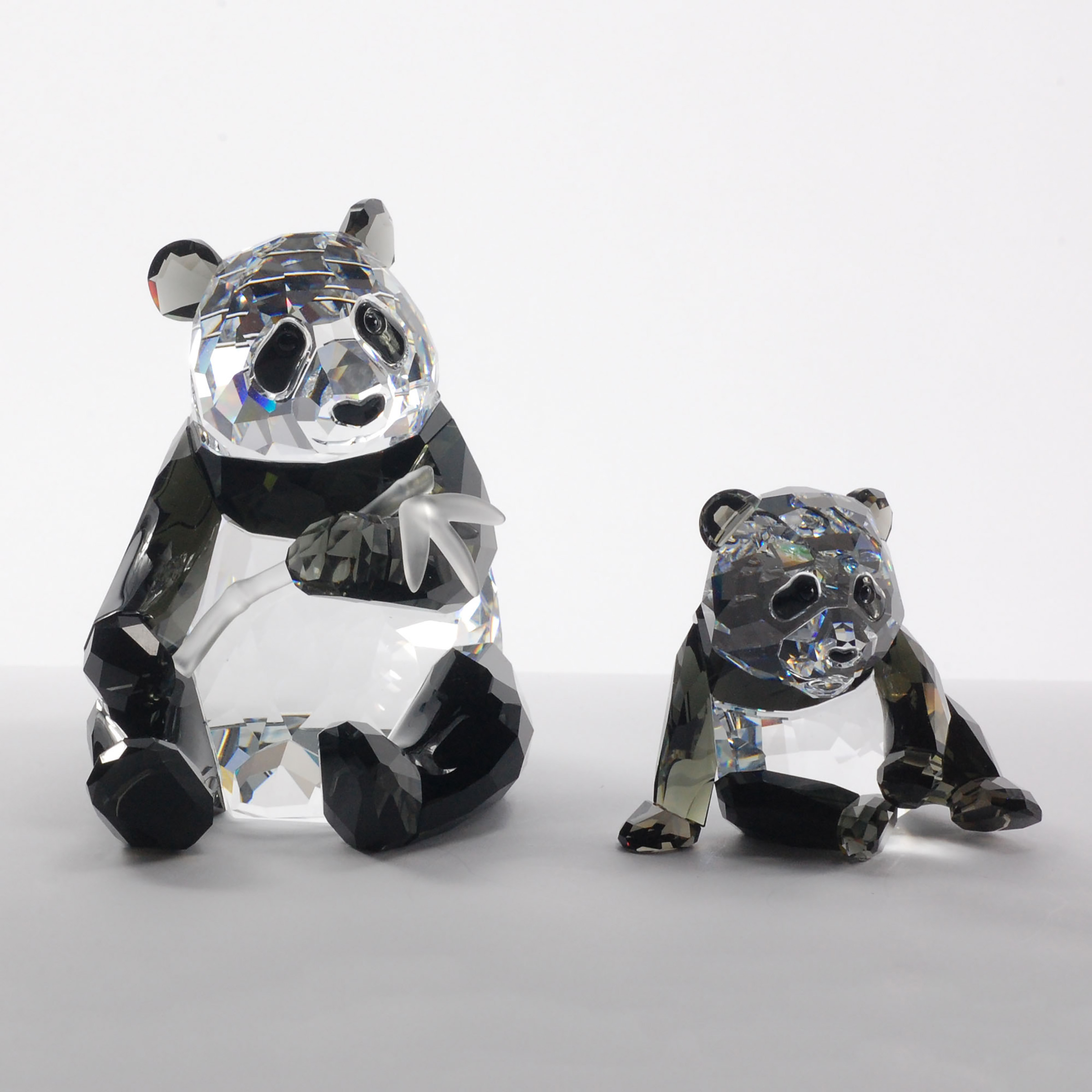 Swarovski Crystal ‘Endangered Wildlife’: Panda Mother and Cub, 1998