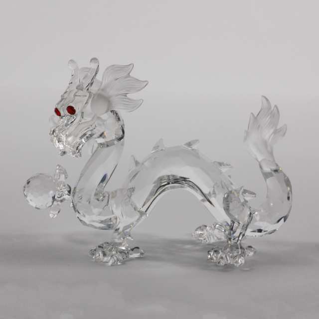 Swarovski Crystal ‘Fabulous Creatures’ Trilogy: Unicorn, Dragon and Pegasus, 1996/1997/1998
