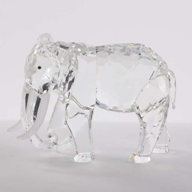 Swarovski Crystal ‘Inspiration Africa’ Trilogy: Elephant, Kudu and Lion, 1993/1994/1995