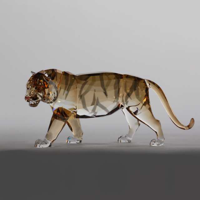 Swarovski Crystal ‘Endangered Wildlife’: Tiger and Cinta Elephant, 2010/2013