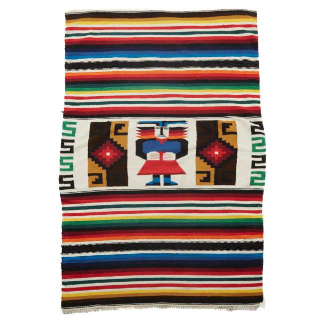 A Peruvian Blanket together with a Mexican Blanket