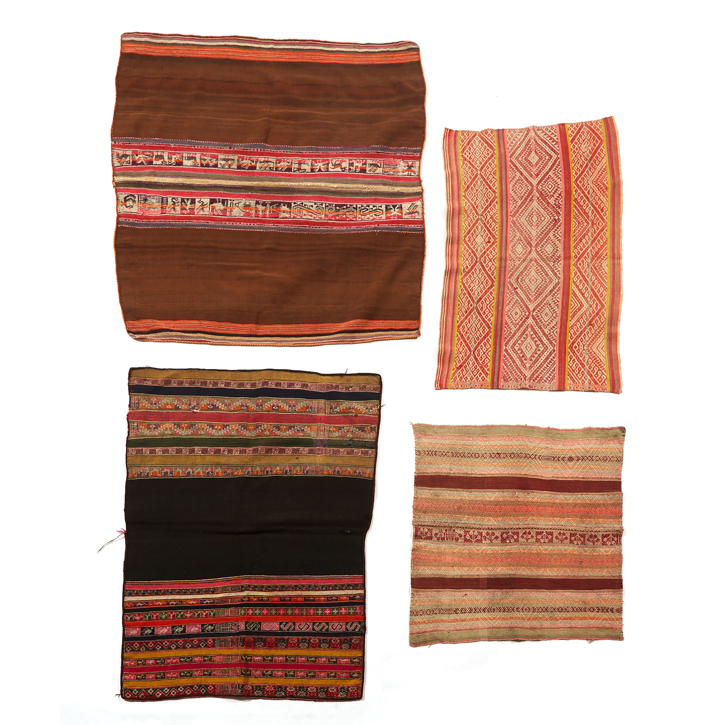 Group of Four Peruvian Aymara Textiles