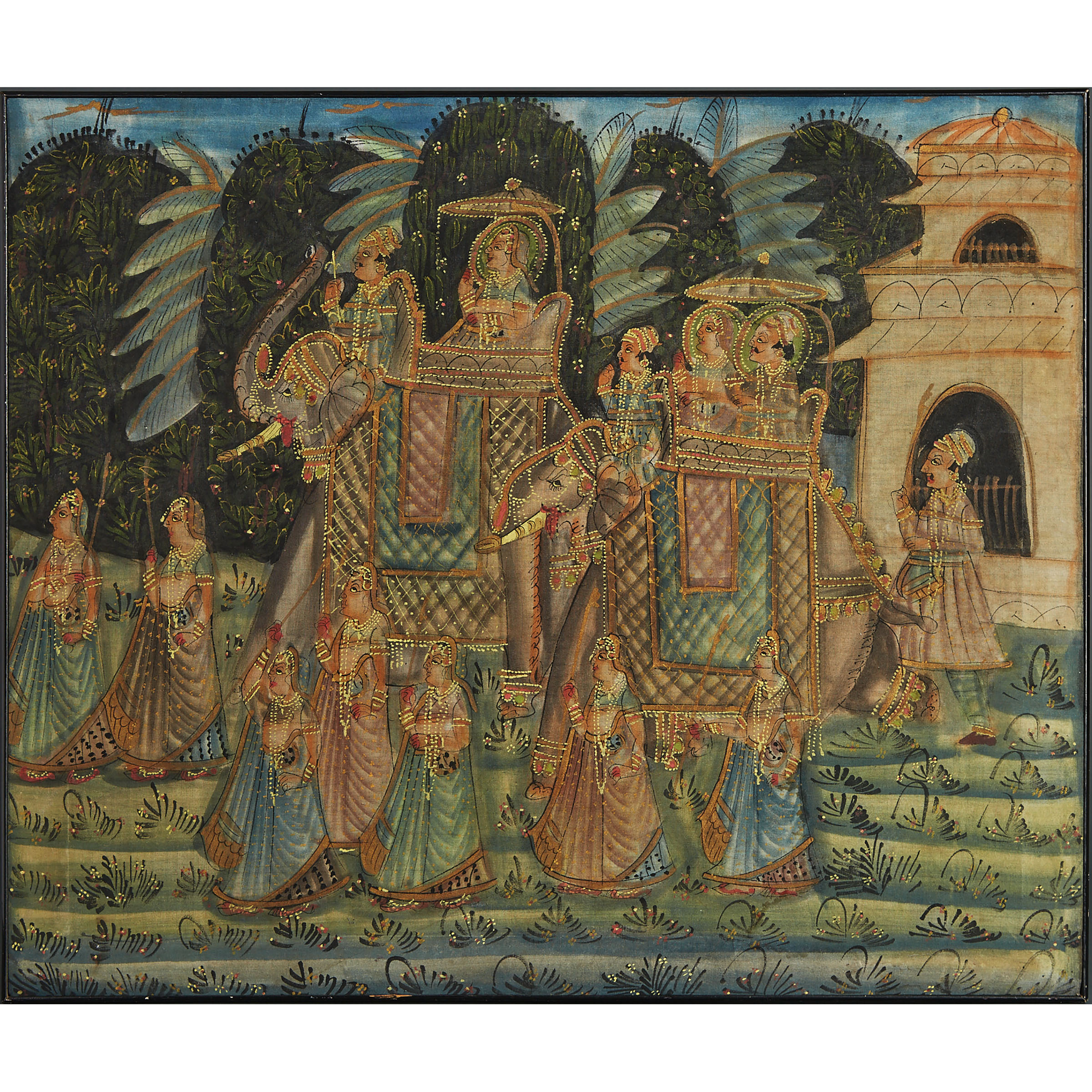 Two Framed Indian Textiles