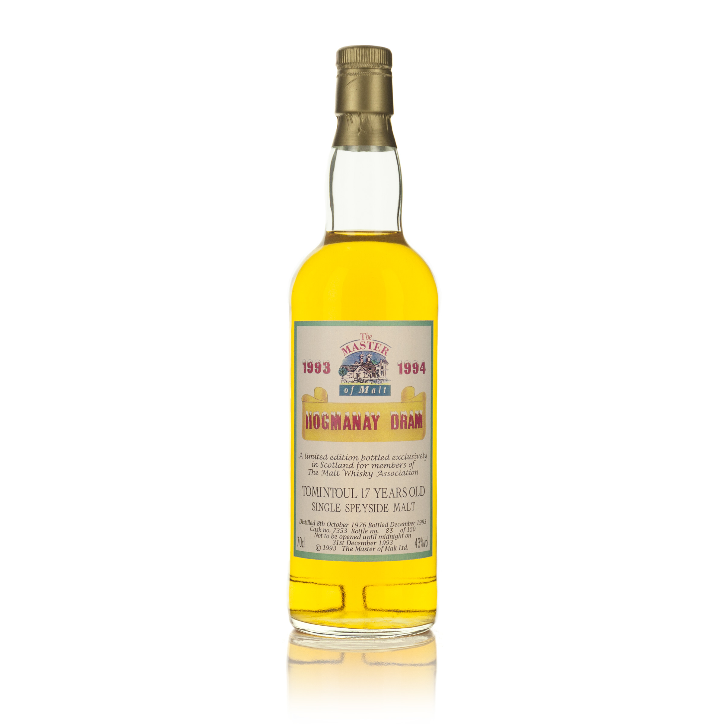 TOMINTOUL SINGLE SPEYSIDE MALT 17 YEARS (ONE 70 CL)