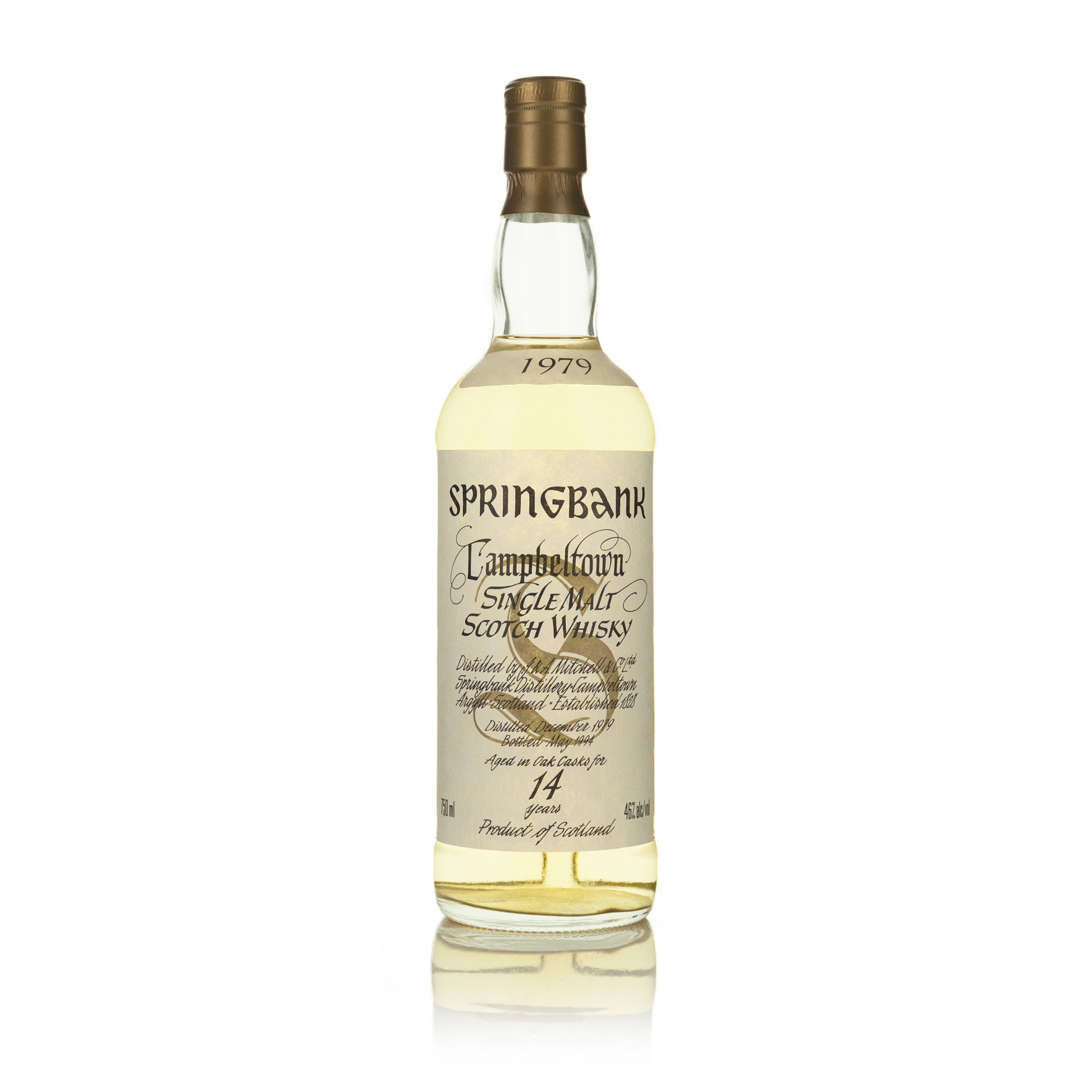 SPRINGBANK CAMPBELTOWN SINGLE MALT SCOTCH WHISKY 14 YEARS (ONE 750 ML)
