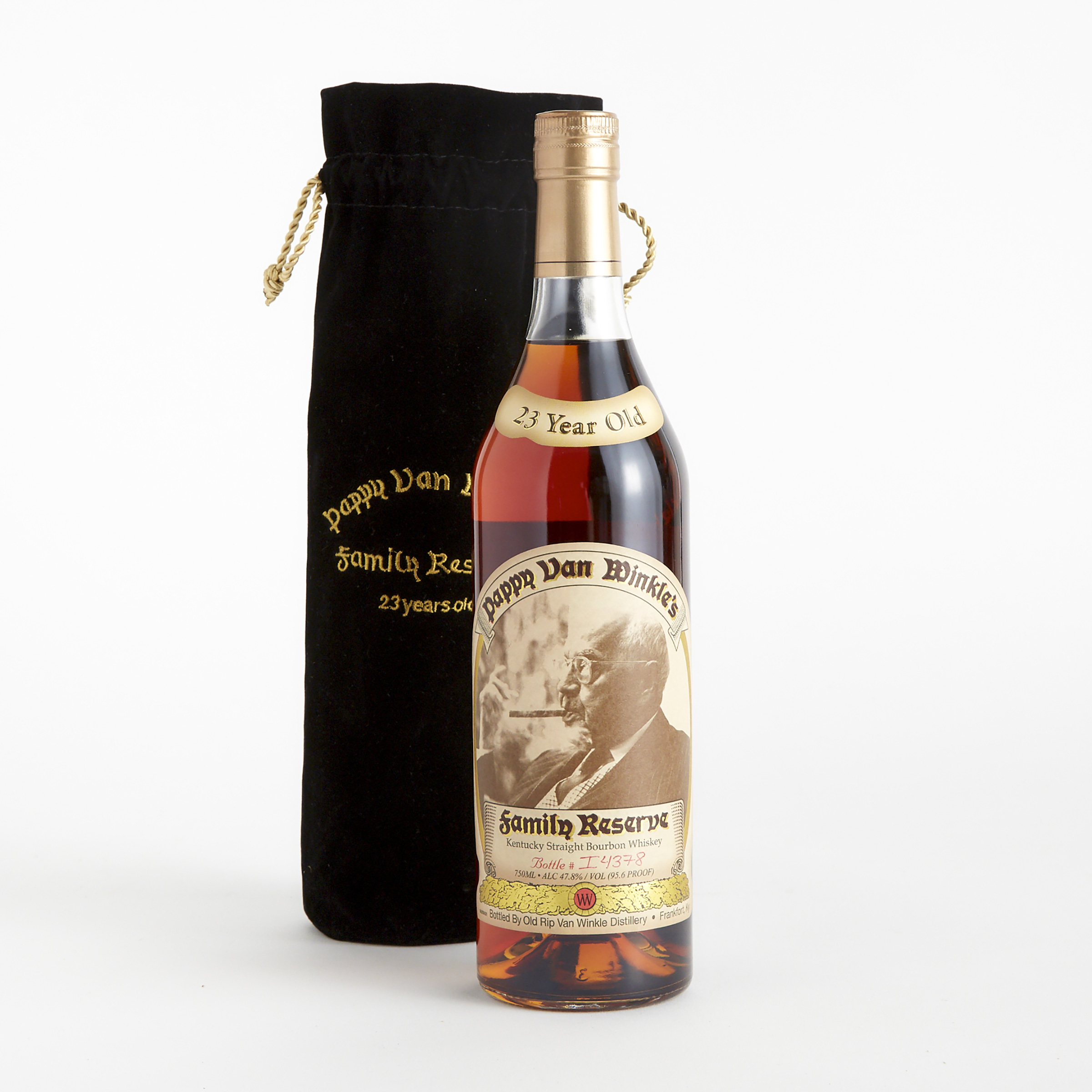 PAPPY VAN WINKLE’S FAMILY RESERVE KENTUCKY STRAIGHT BOURBON  WHISKEY 23 YEARS (ONE 750 ML)