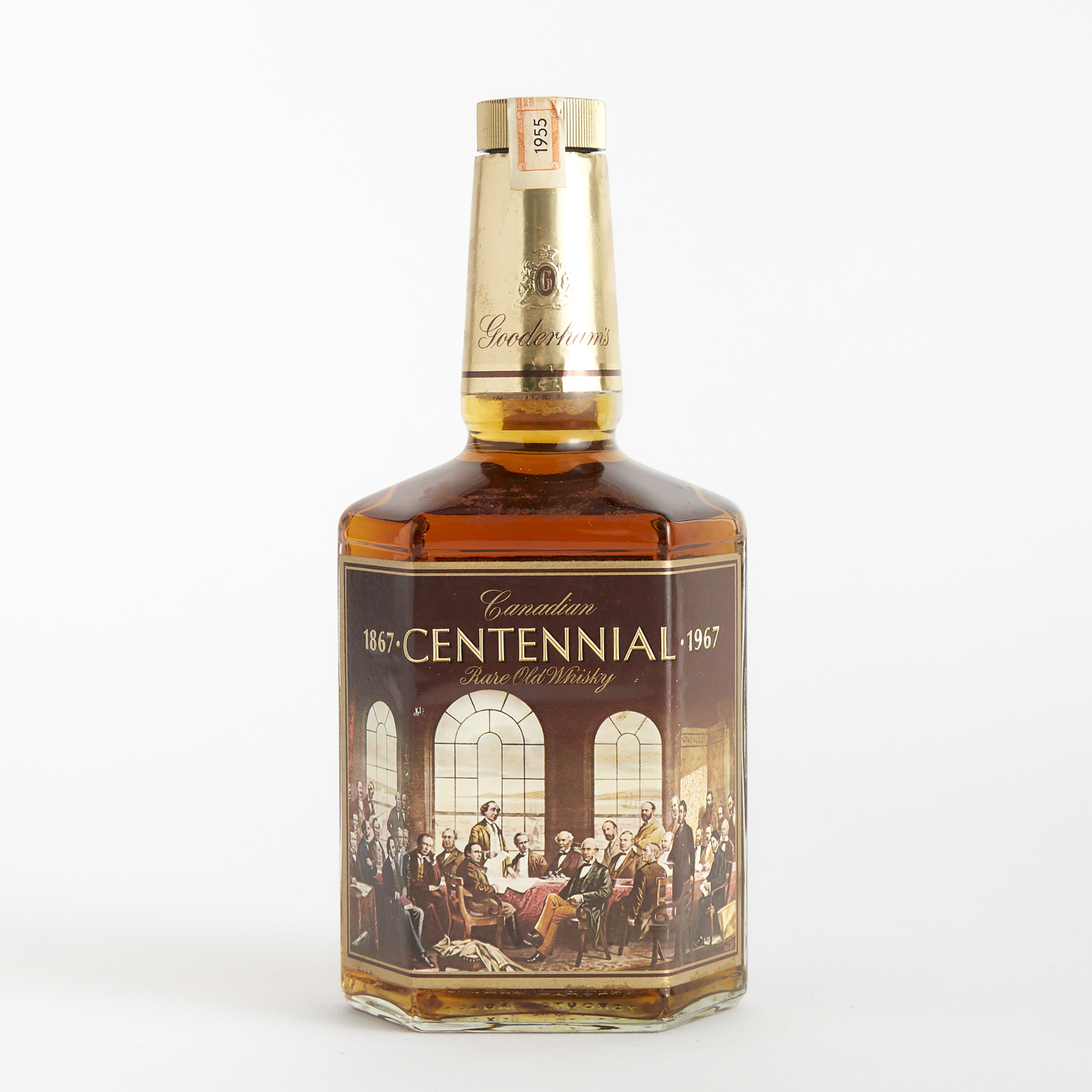 CANADIAN CENTENNIAL PURE OLD WHISKY 15 YEARS (ONE 25 OUNCES)