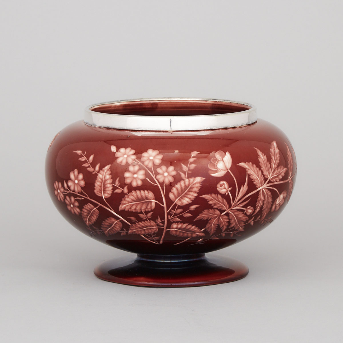 Wedgwood 'Vigornian Ware’ Etched Brown Glazed Footed Bowl, c.1880