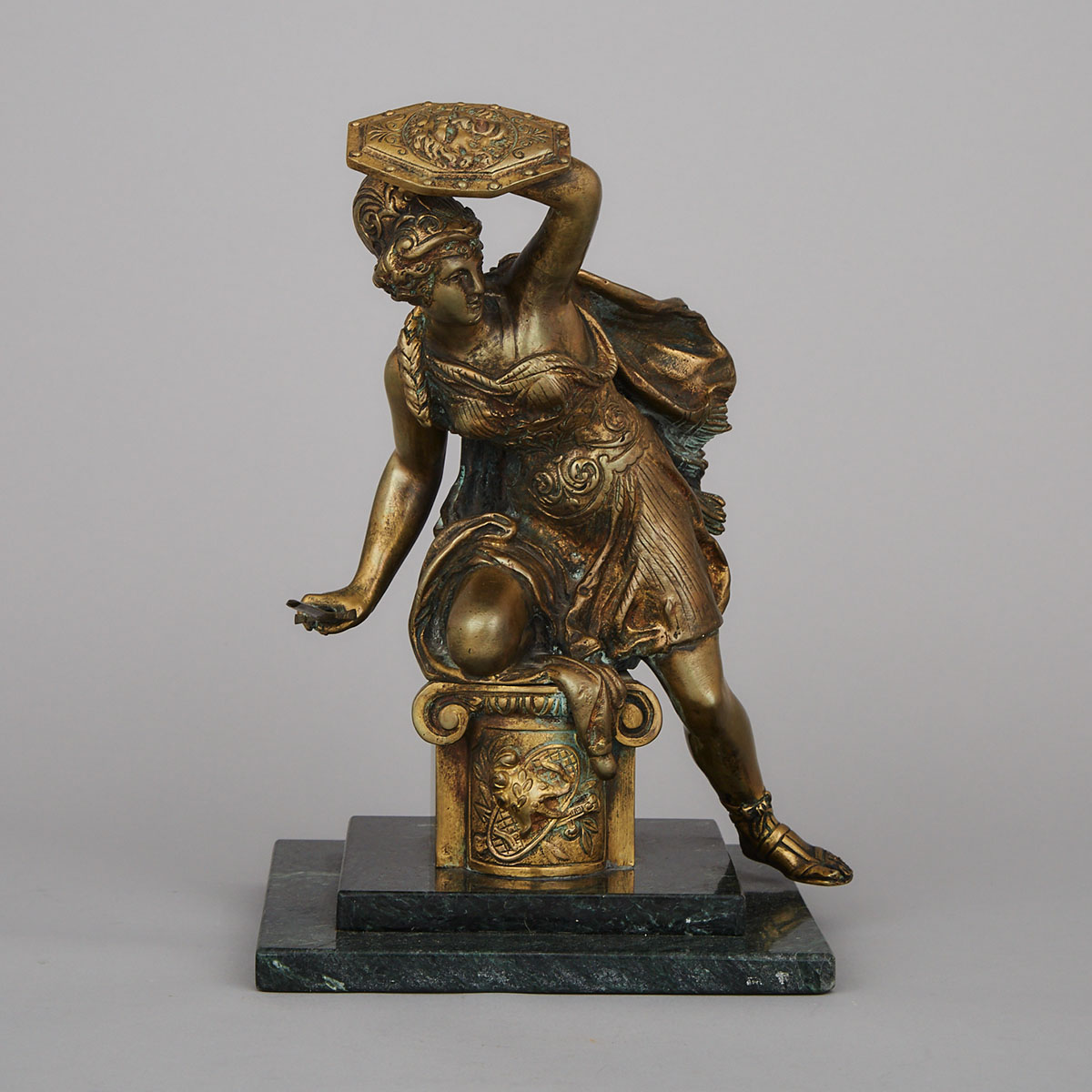 Gilt Bronze Model of Athena, 19th century