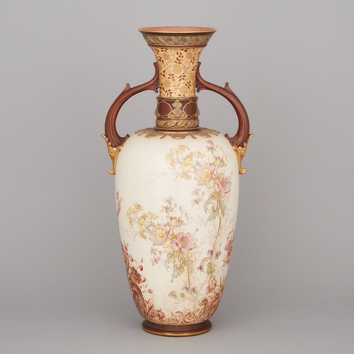 Doulton Burslem ‘Doulton & Slater’s Patent’ Two-Handled Vase, c.1895