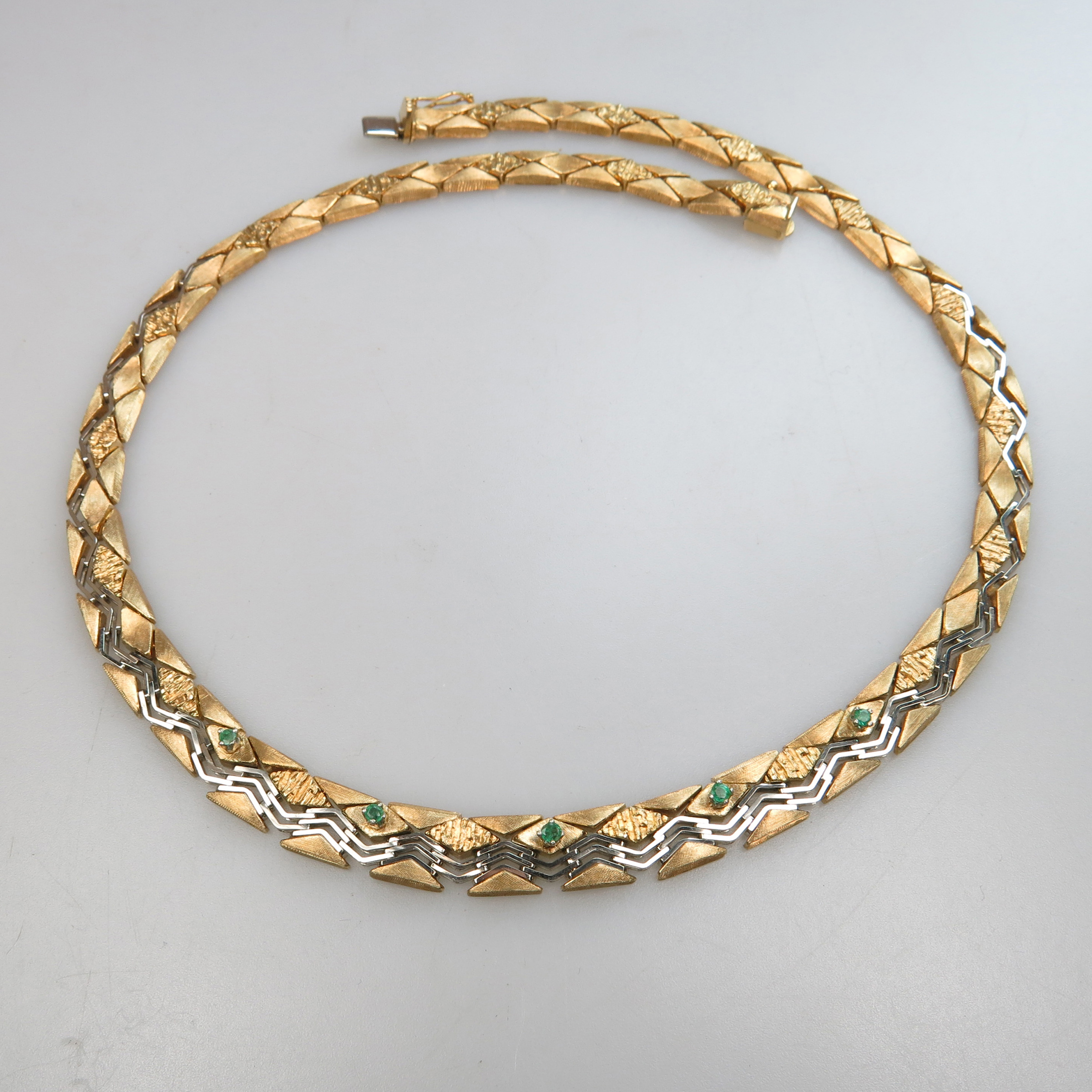 18K Yellow And White Gold Necklace