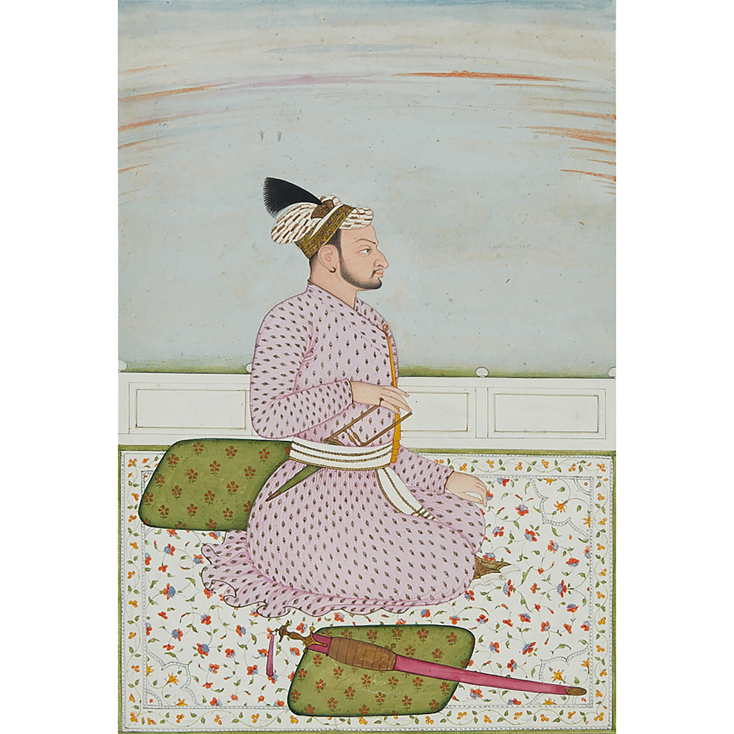 Rajasthan School, Portrait of a Seated Prince, 19th Century