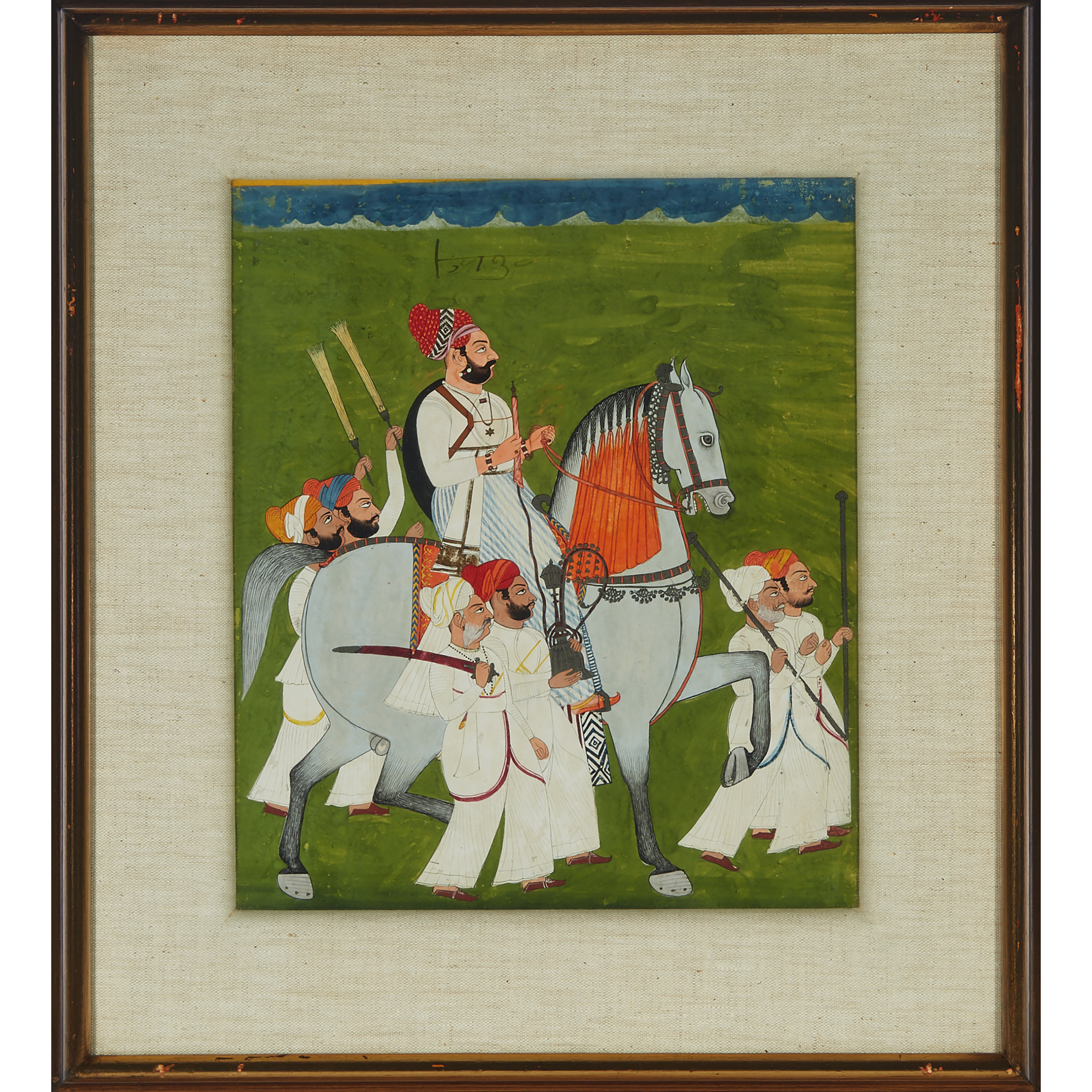 Rajasthan School, Equestrian Portrait, Circa 1800