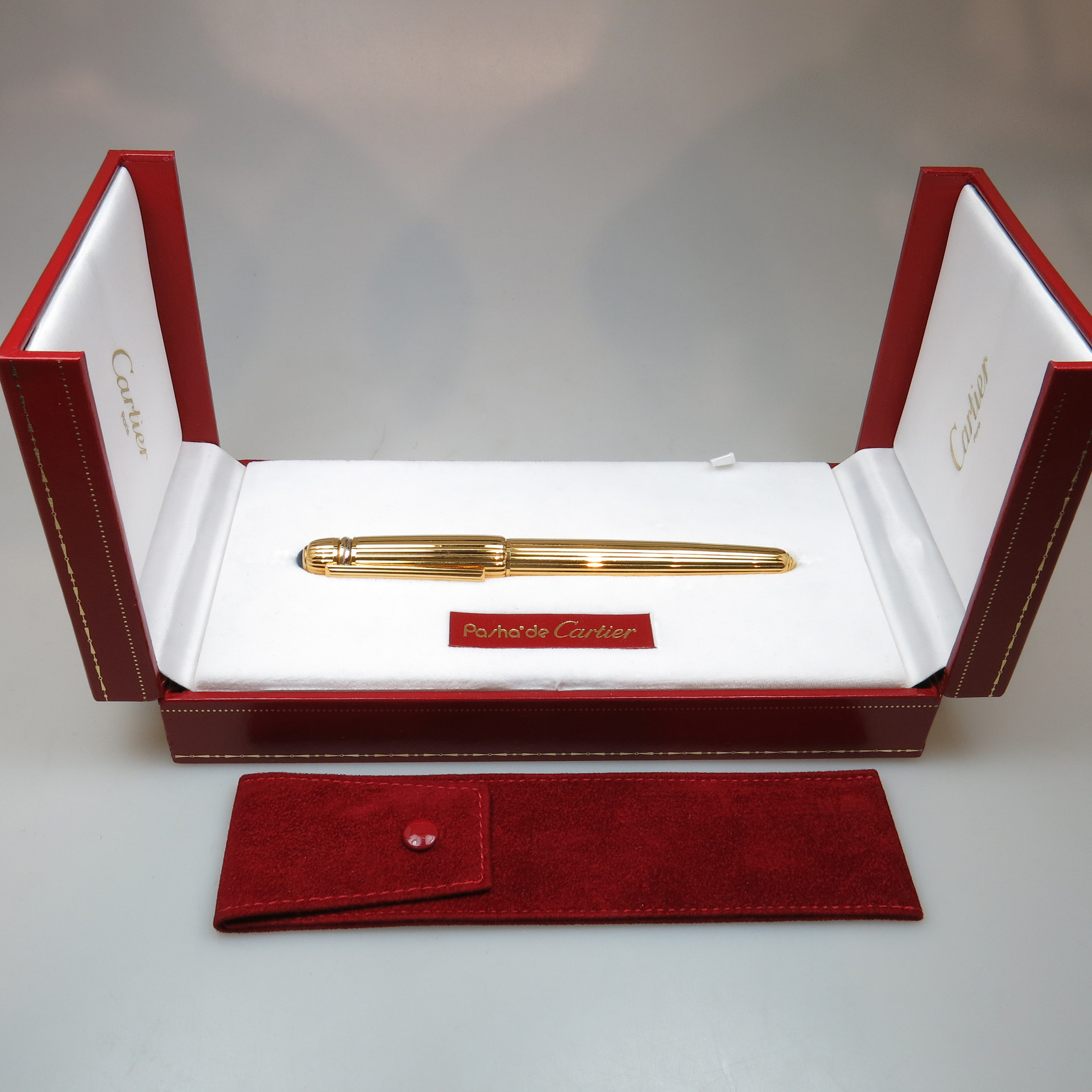 Pasha De Cartier Gold-Plated Fountain Pen