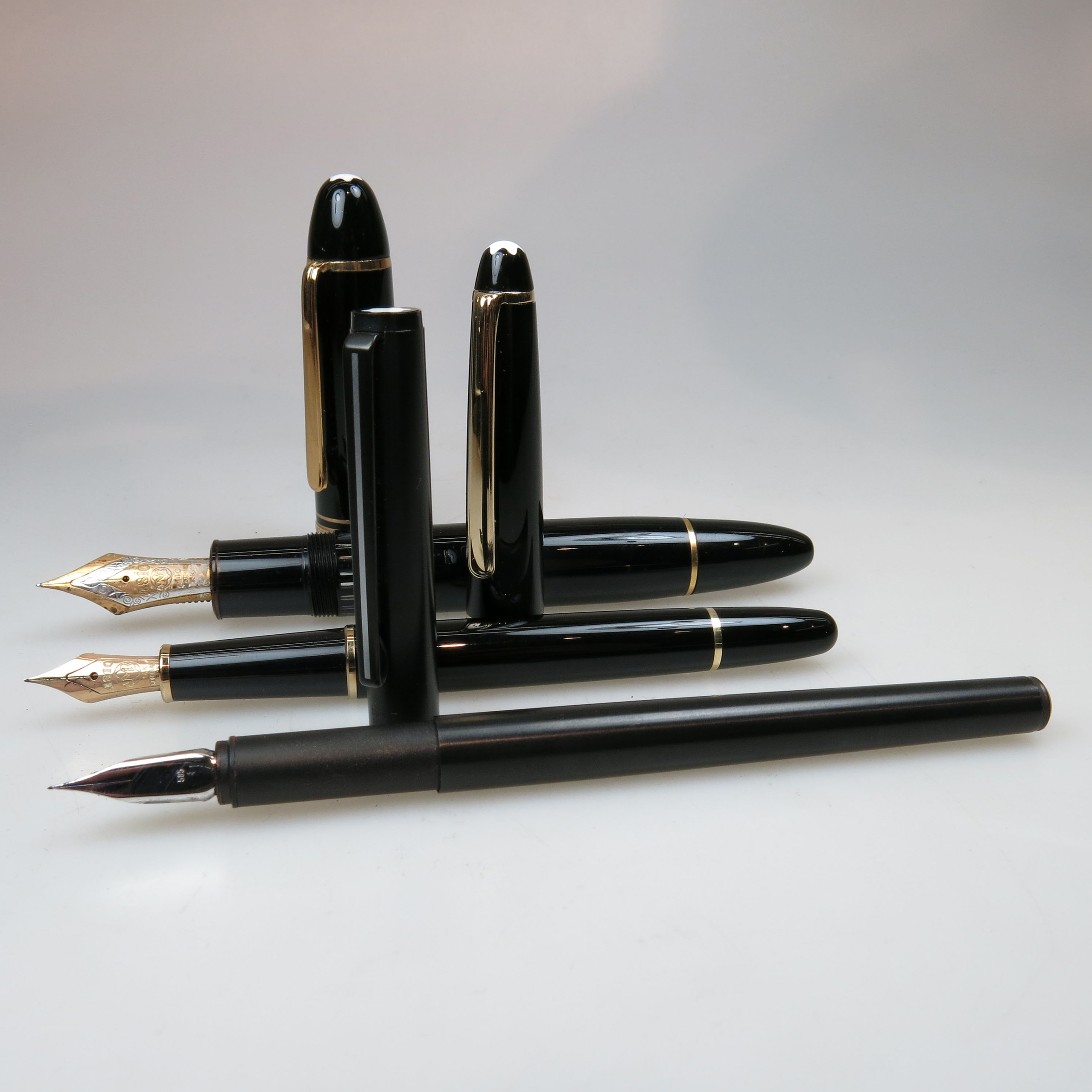 Three Montblanc Fountain Pens