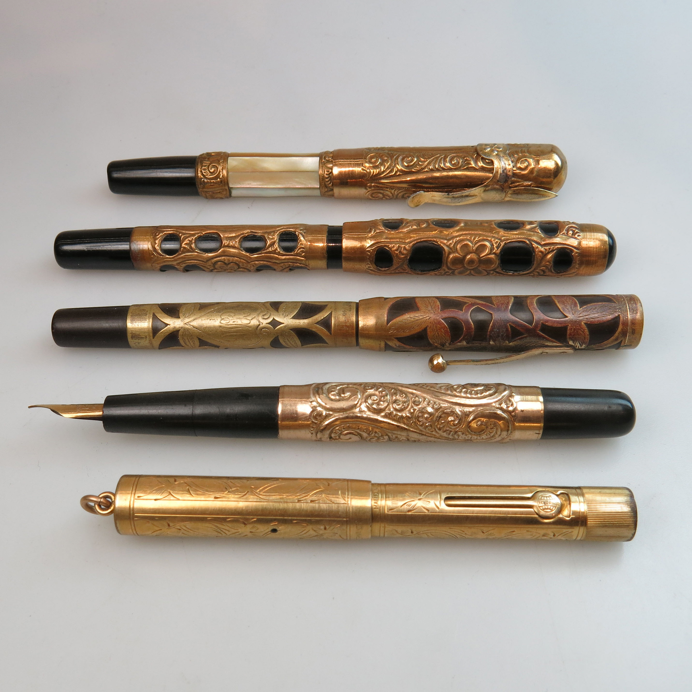 5 Various Fountain Pens