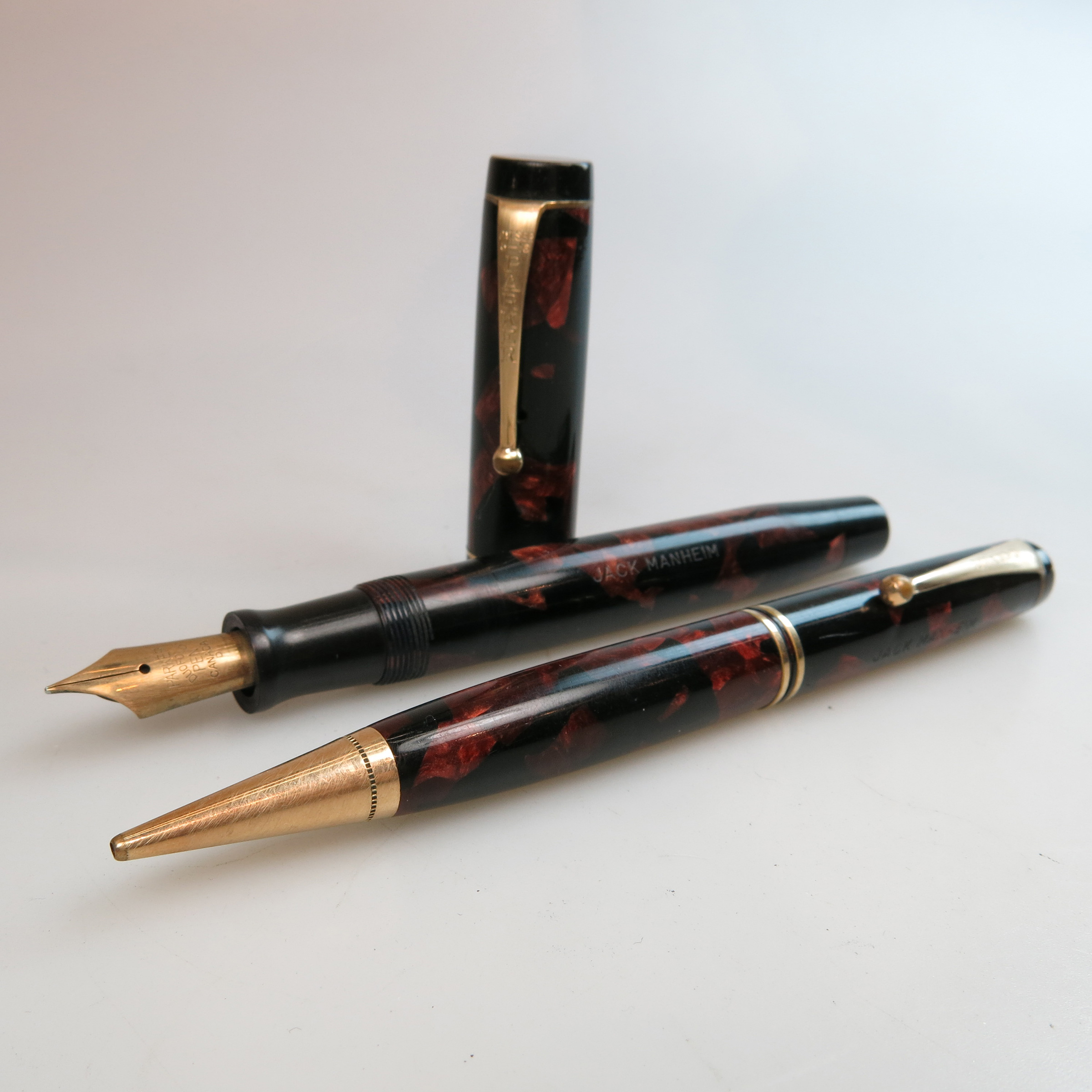 Parker Duo Fold Streamline Senior Fountain Pen And Pencil Set