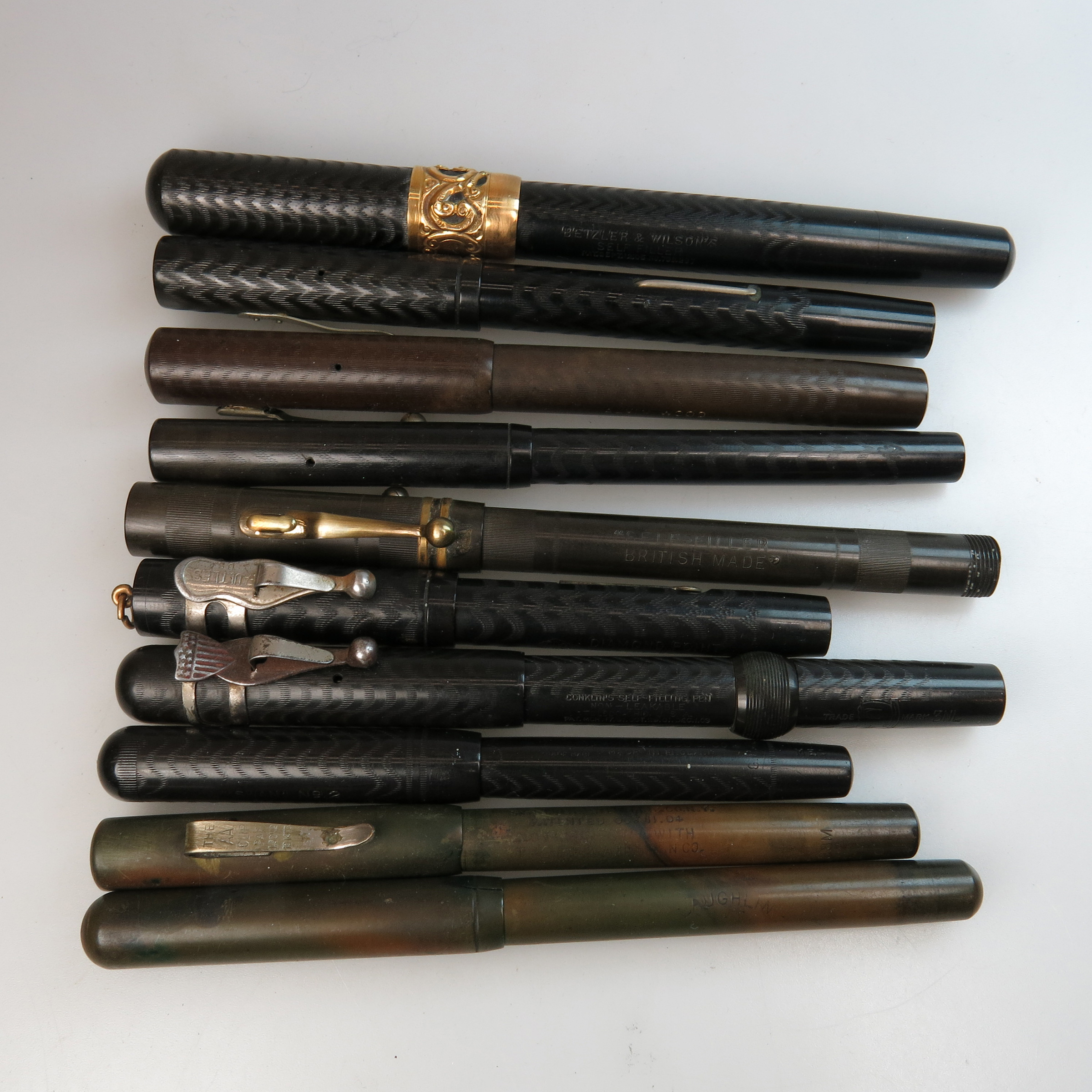 10 Various Fountain Pens
