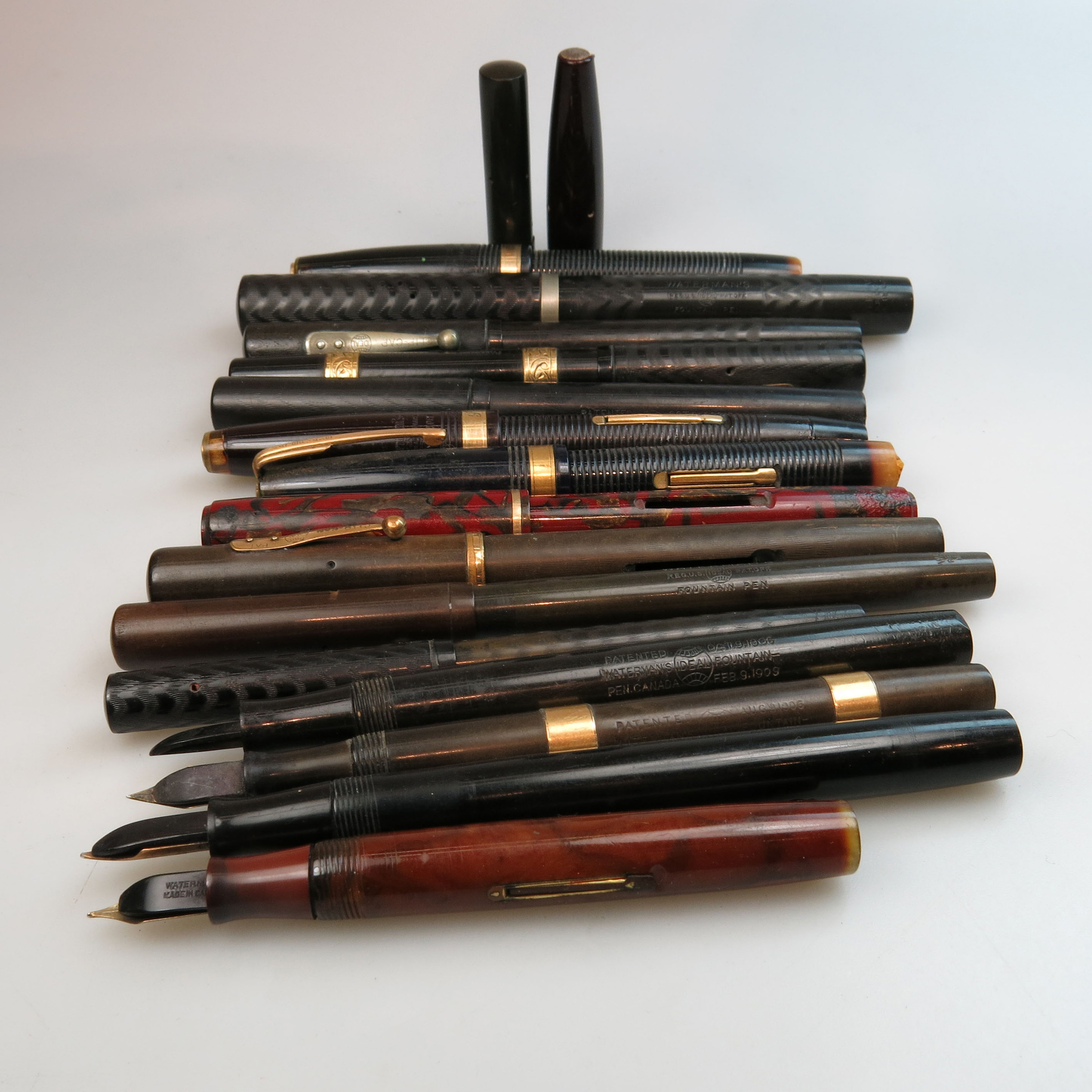 Quantity Of Waterman Partial Pens And Pen Parts