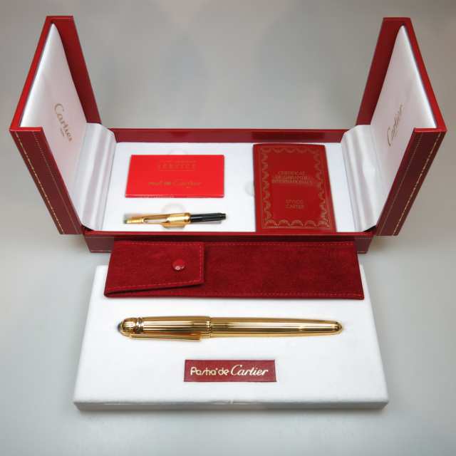 Pasha De Cartier Gold-Plated Fountain Pen