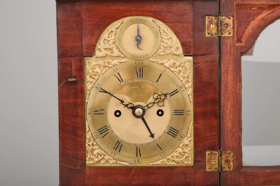 George III Mahogany Bracket Clock, George Margetts, London, c.1770