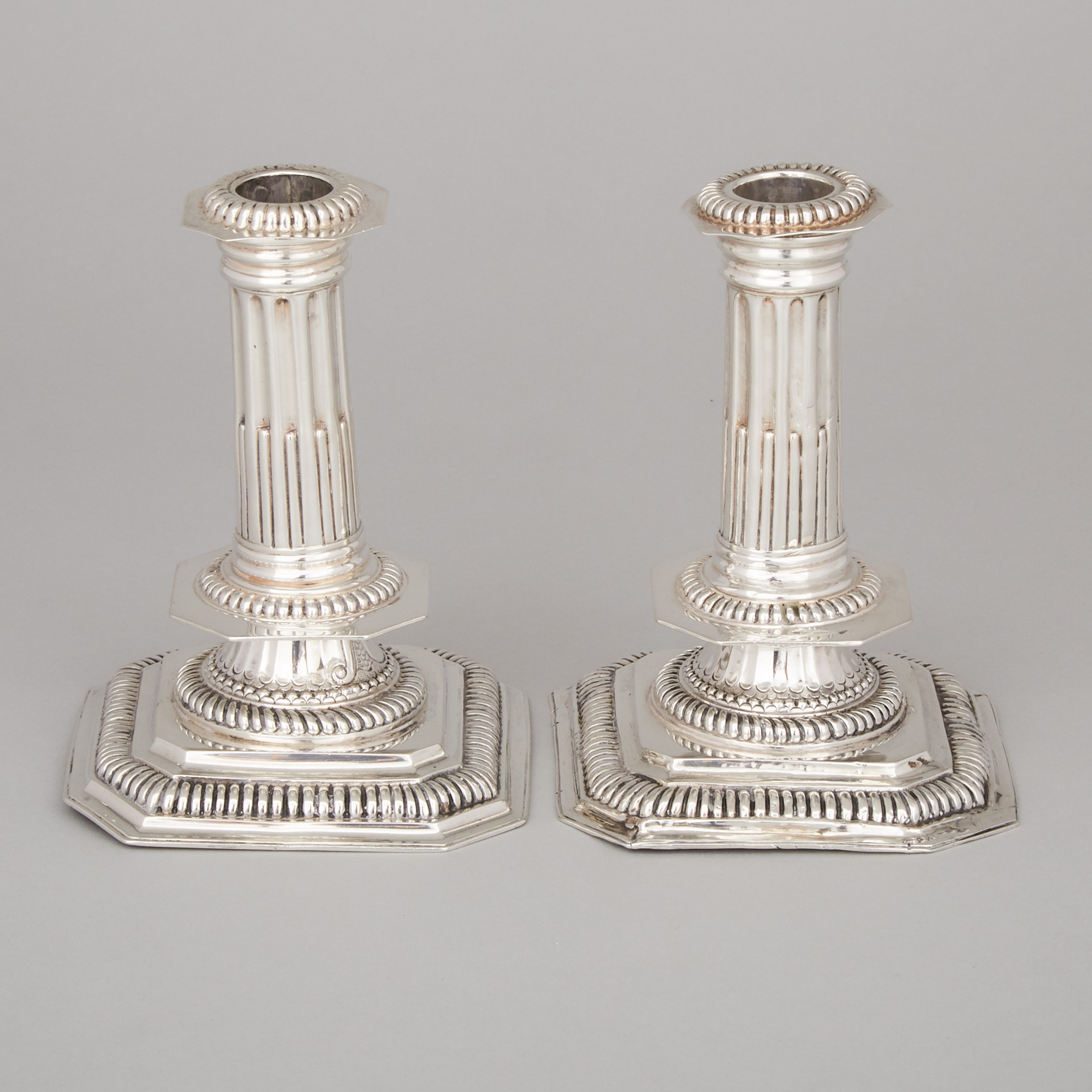 Pair of Victorian Silver Candlesticks, Charles Stuart Harris, London, 1882