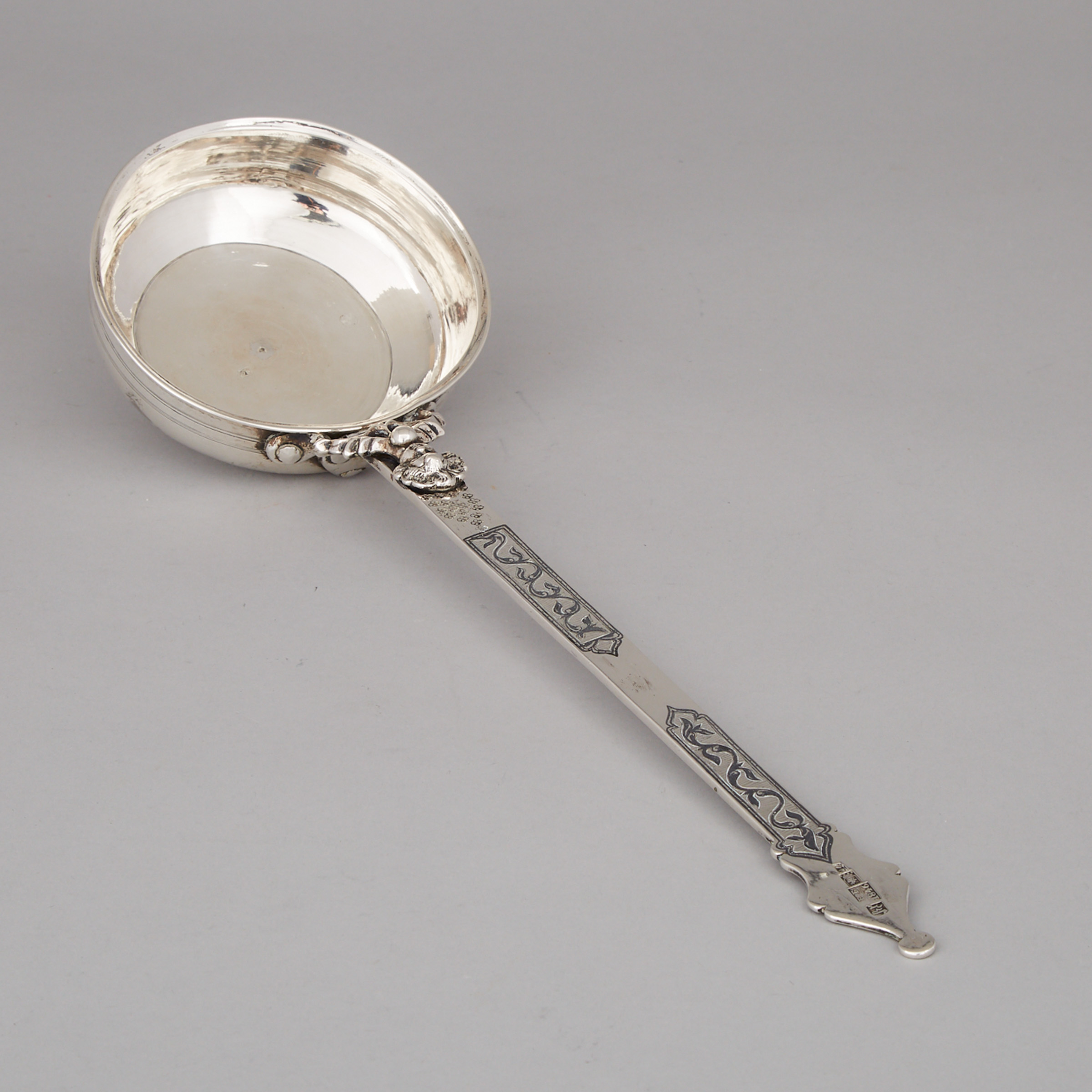 Russian Nielloed Silver Large Ladle, Tiflis, 1846