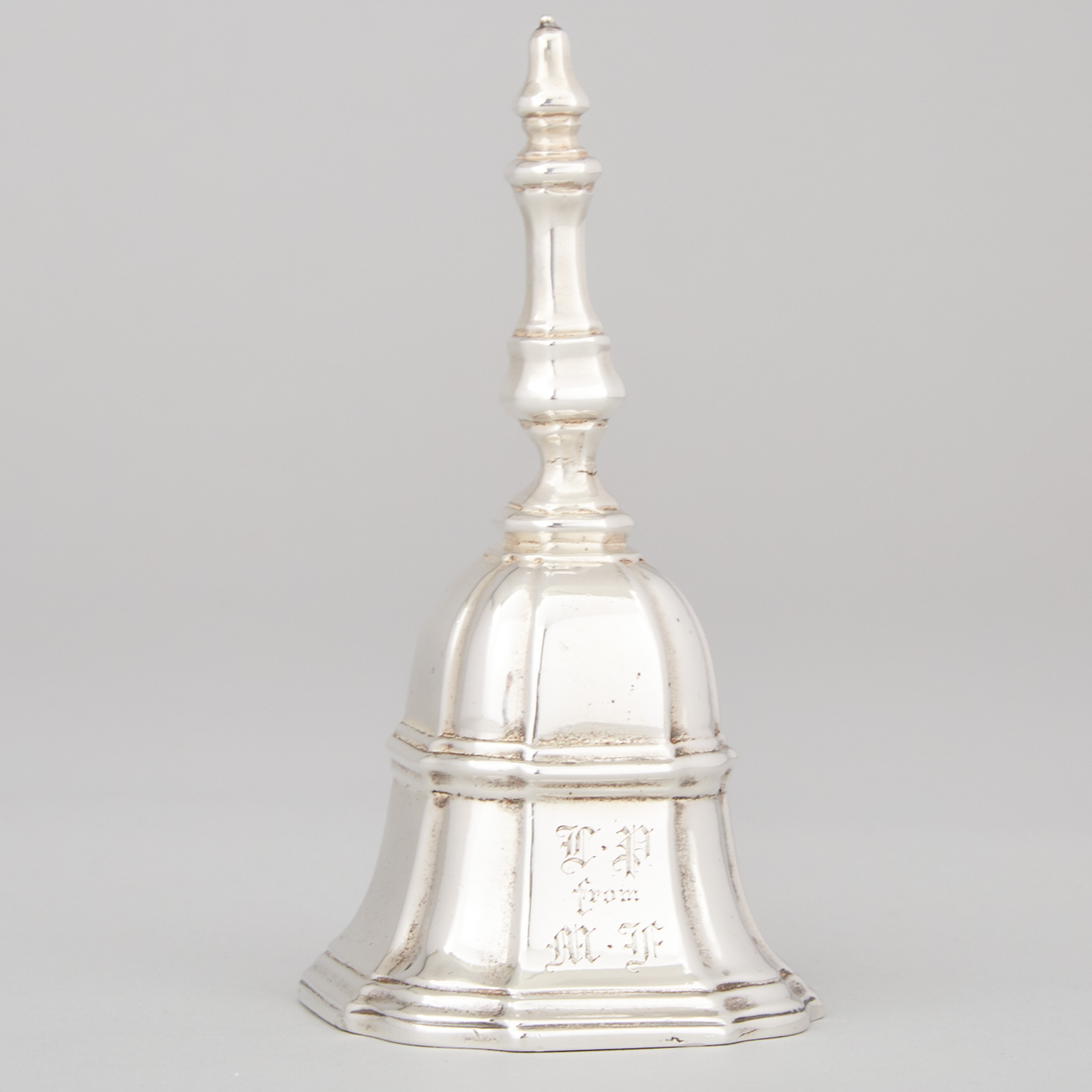 Victorian Silver Table Bell, Susannah Brasted, London, 1893