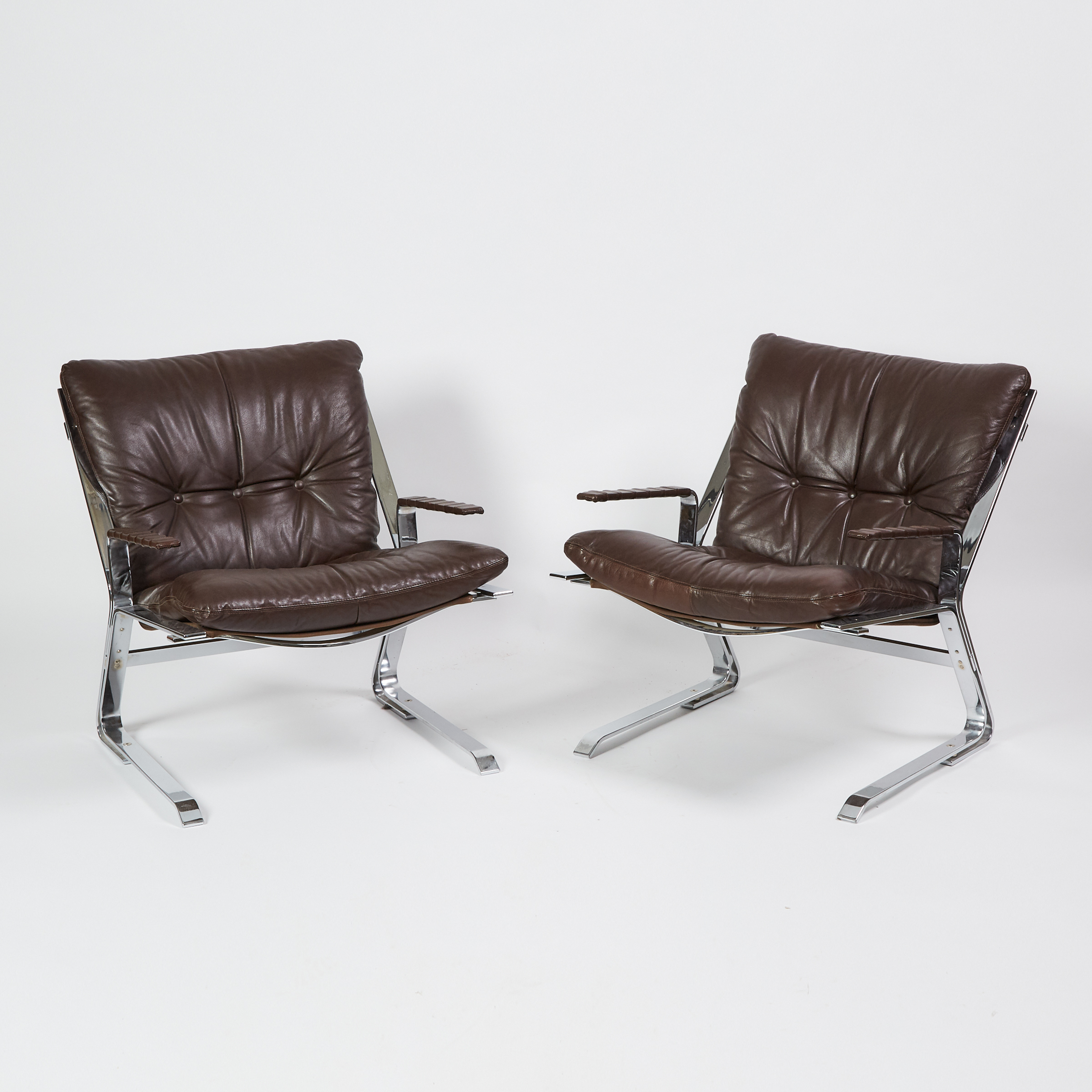 Pair of 'Pirate' Arm Chairs by Elsa & Nordahl Solheim for O.P. Rykken, 1973