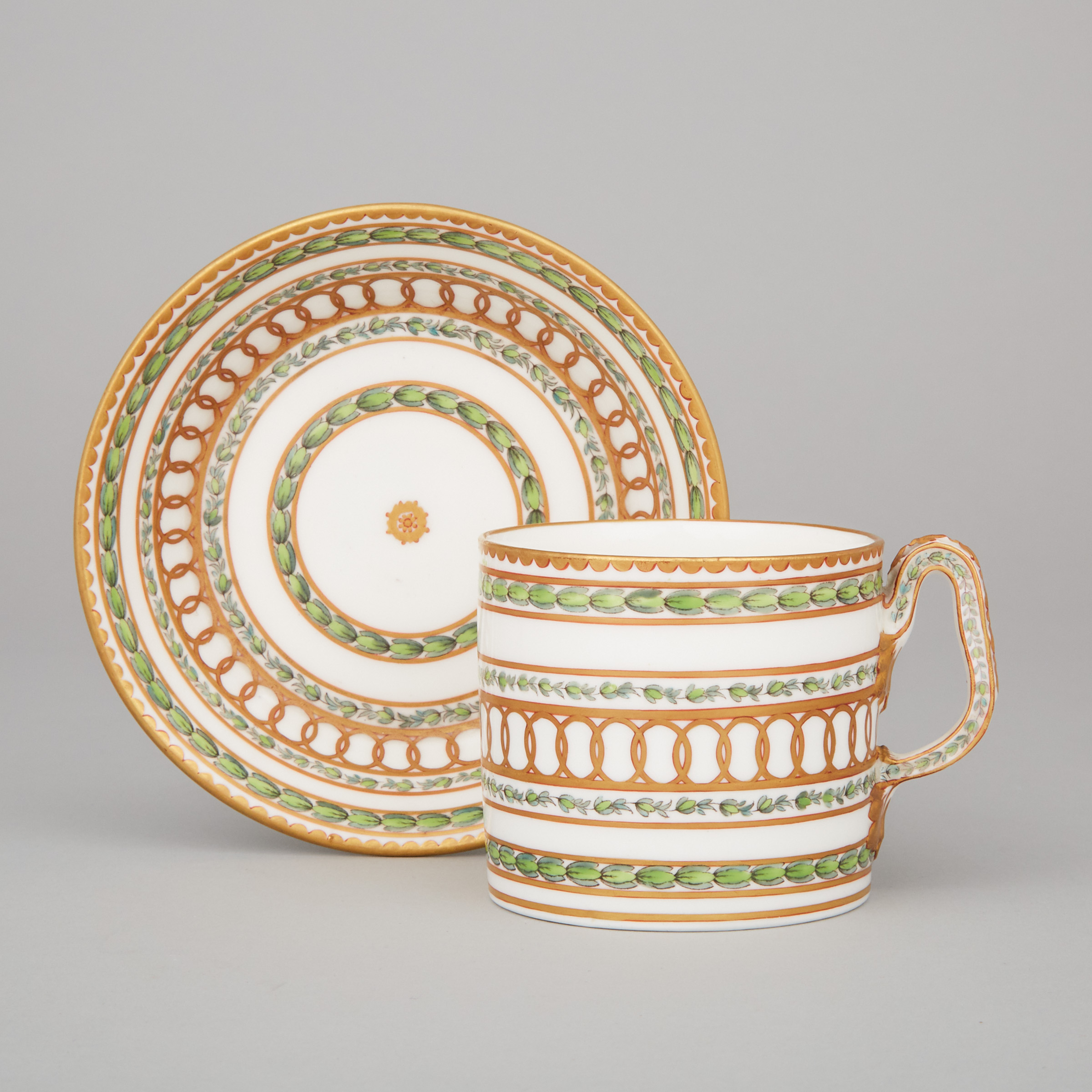 Bristol Coffee Can and Saucer, c.1775
