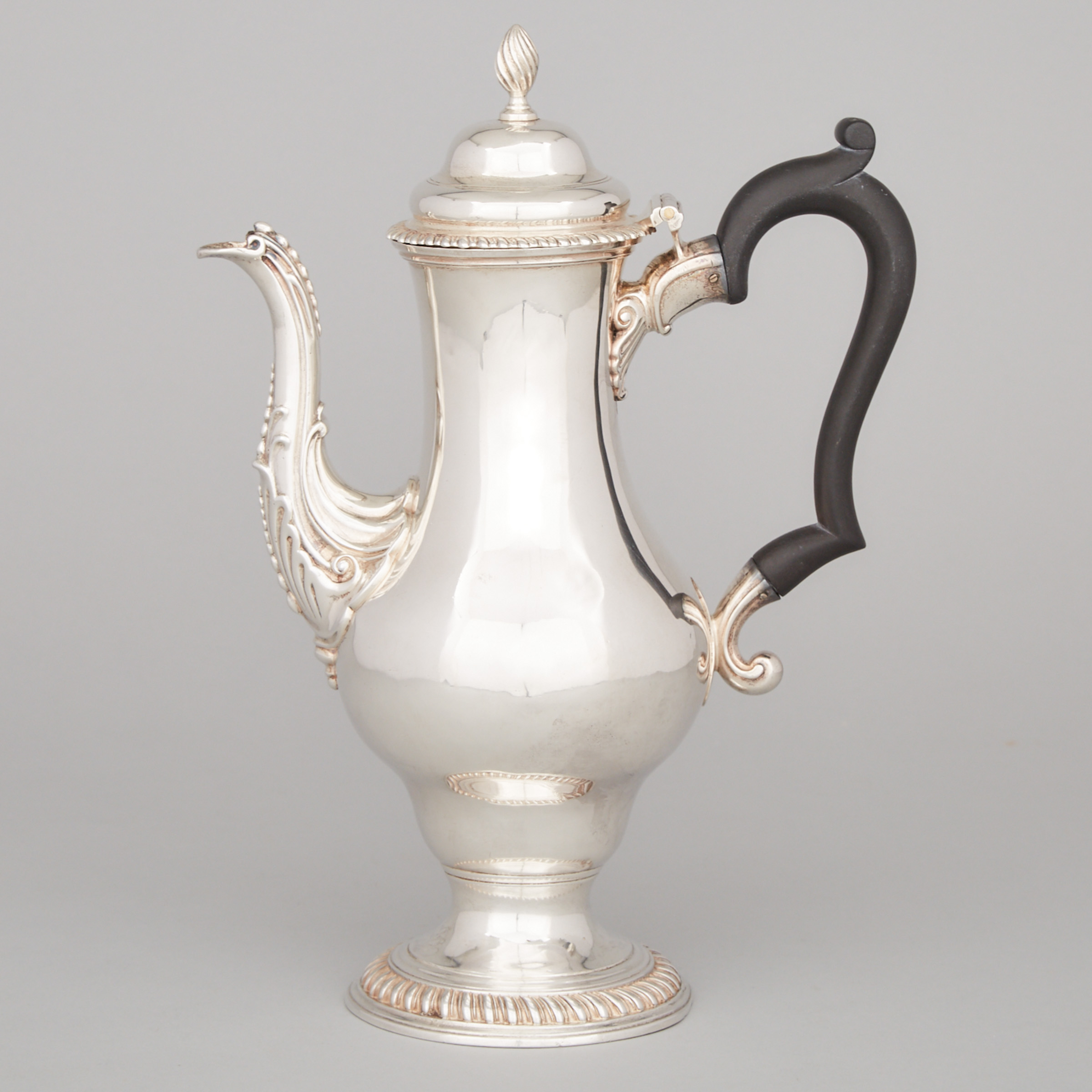 George III Silver Coffee Pot, William Grundy, London, 1772