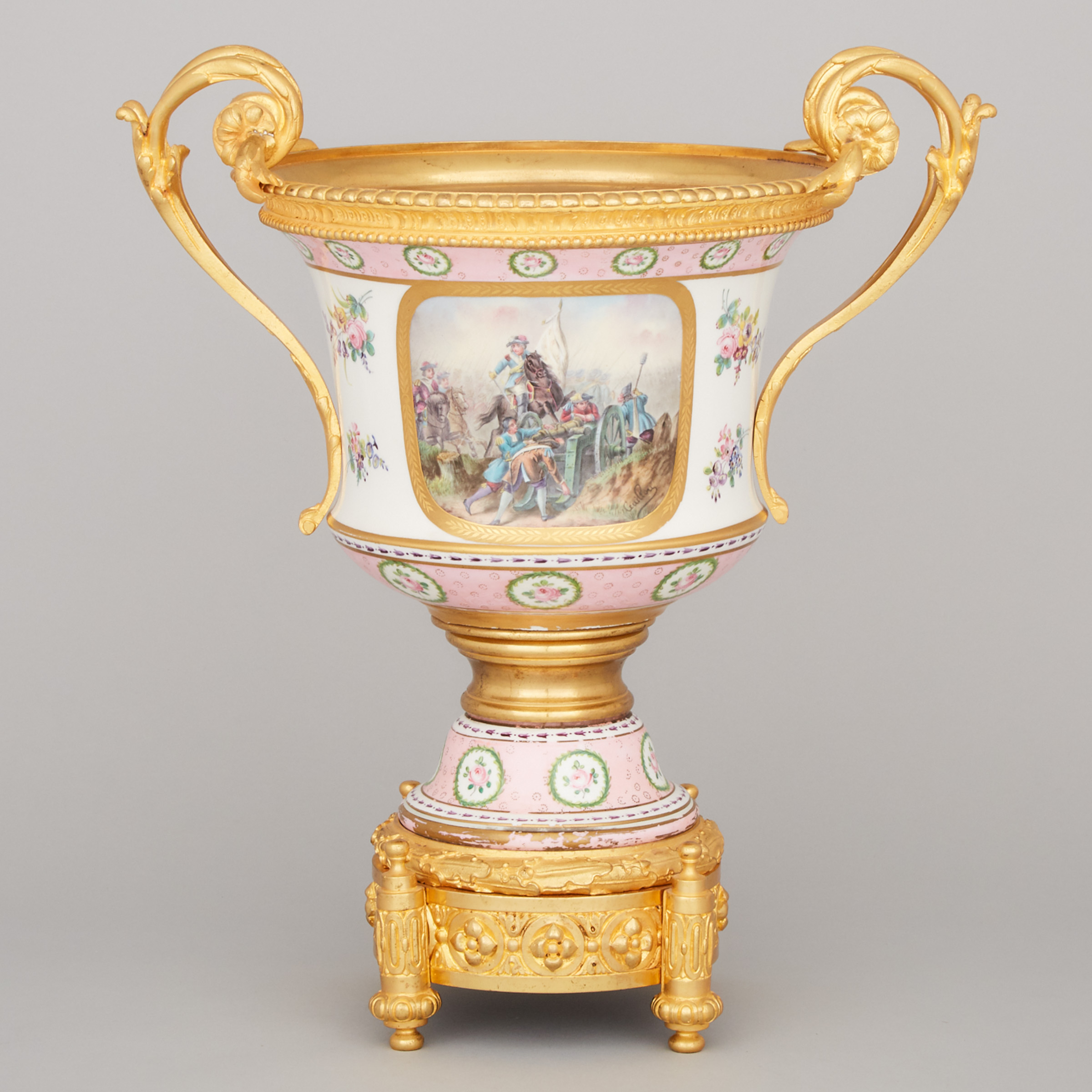 Ormolu Mounted 'Sèvres' Urn, late 19th century